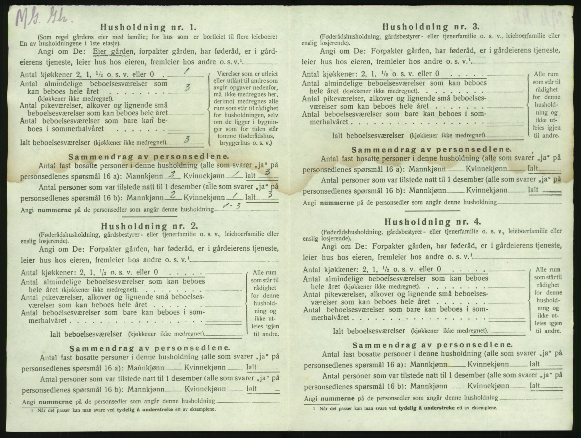 SAKO, 1920 census for Brunlanes, 1920, p. 1084