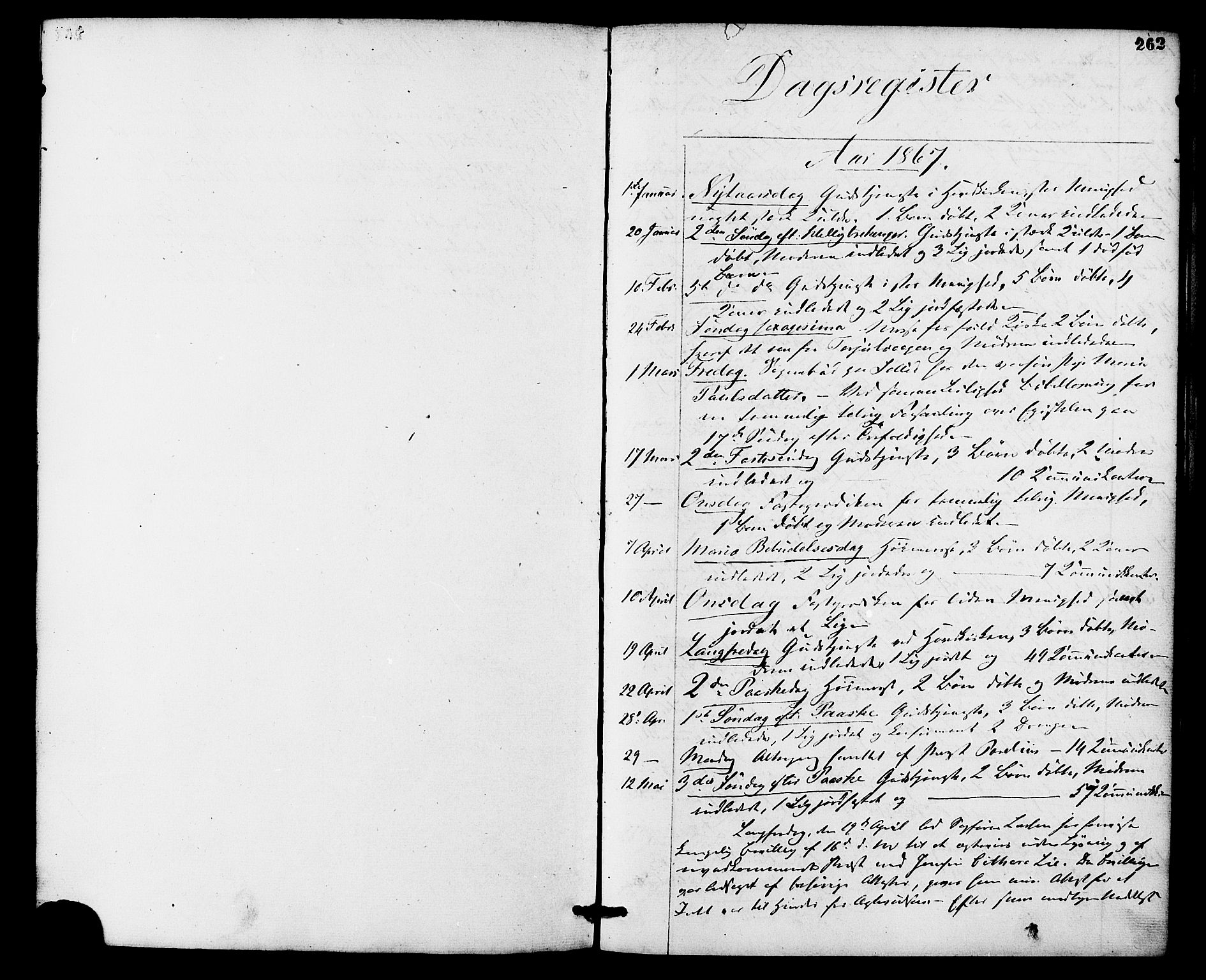 Ministerialprotokoller, klokkerbøker og fødselsregistre - Møre og Romsdal, AV/SAT-A-1454/586/L0986: Parish register (official) no. 586A12, 1867-1878, p. 262