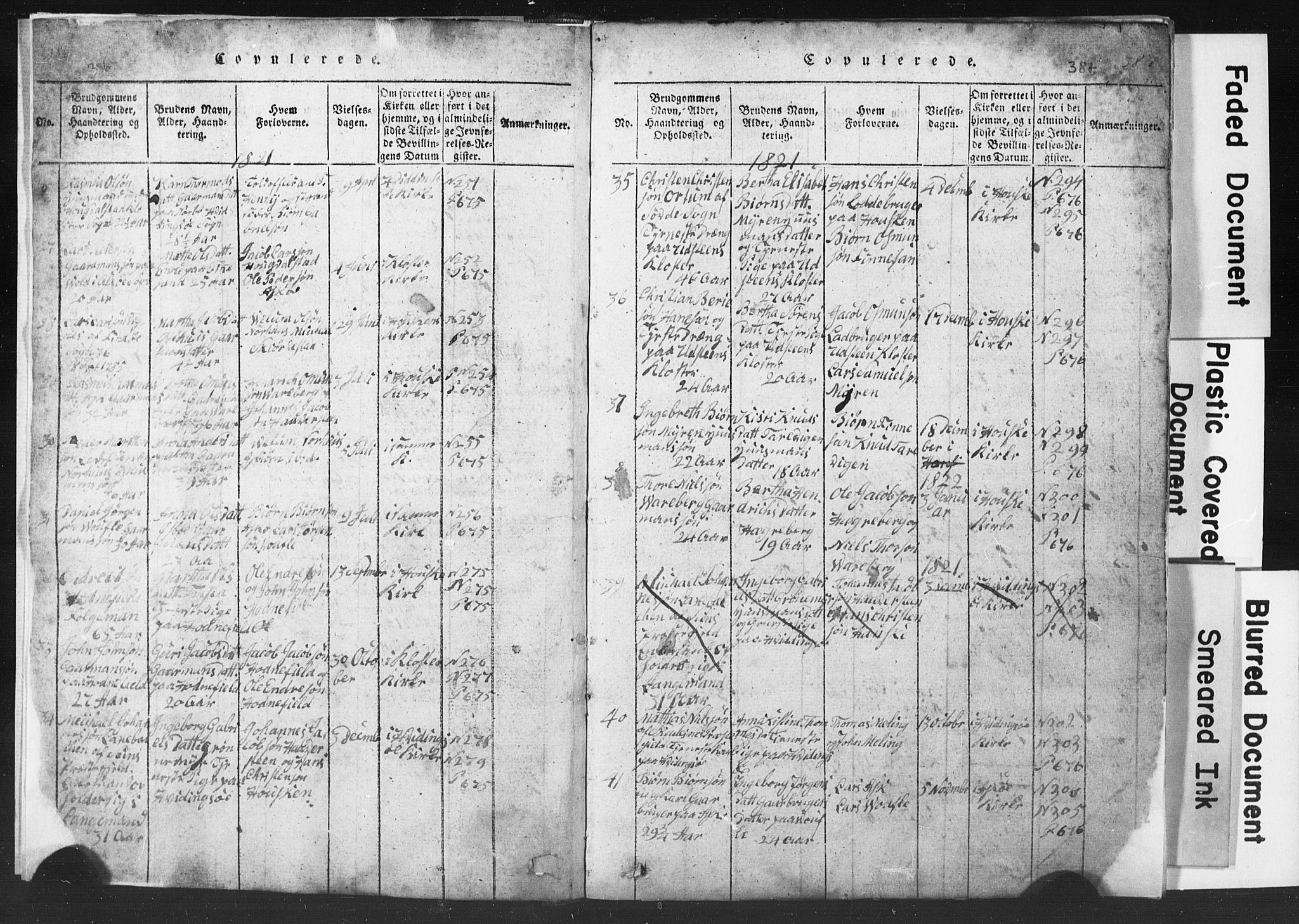 Rennesøy sokneprestkontor, SAST/A -101827/H/Ha/Hab/L0001: Parish register (copy) no. B 1, 1816-1841, p. 386-387