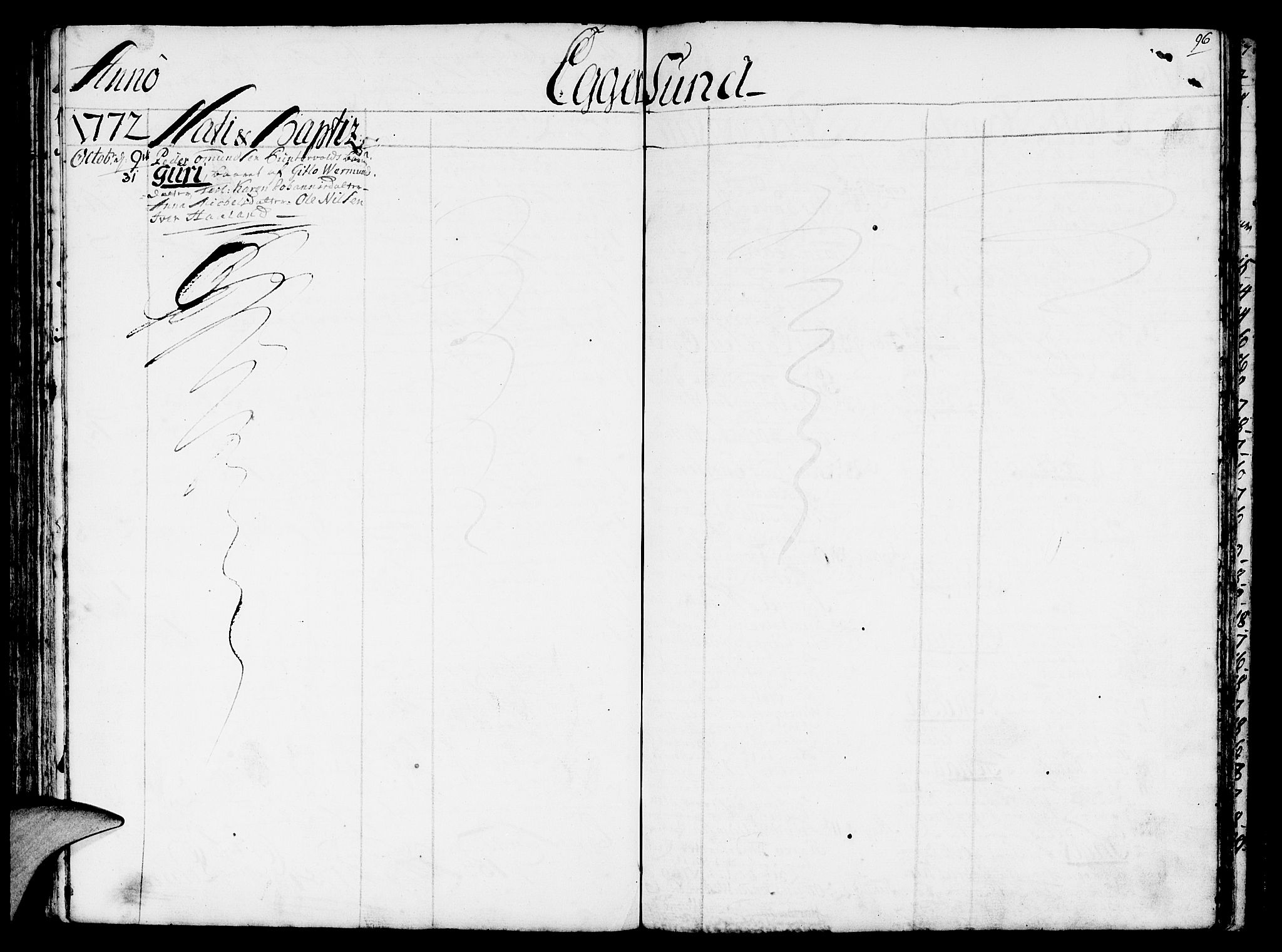 Eigersund sokneprestkontor, SAST/A-101807/S08/L0003: Parish register (official) no. A 3, 1758-1775, p. 96