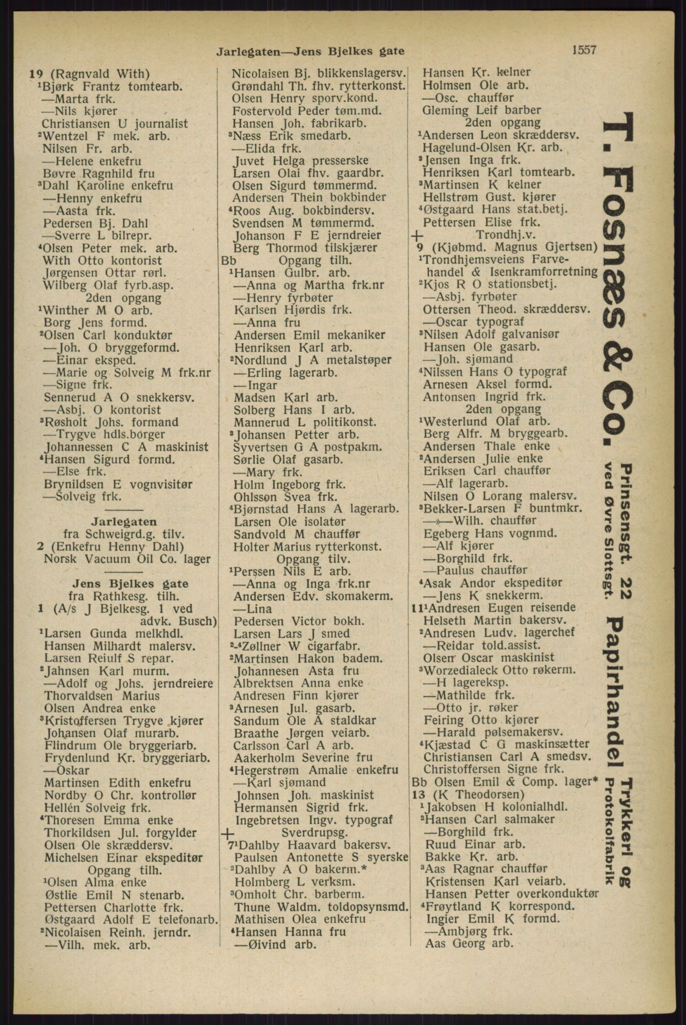 Kristiania/Oslo adressebok, PUBL/-, 1927, p. 1557