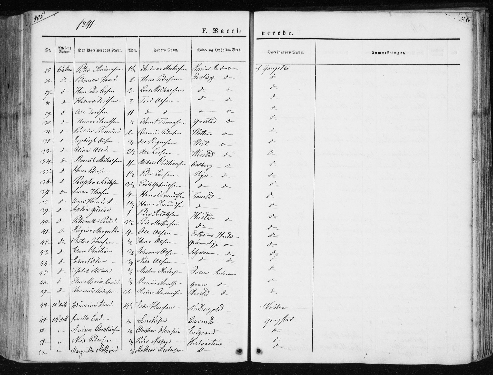 Ministerialprotokoller, klokkerbøker og fødselsregistre - Nord-Trøndelag, SAT/A-1458/730/L0280: Parish register (official) no. 730A07 /1, 1840-1854, p. 405
