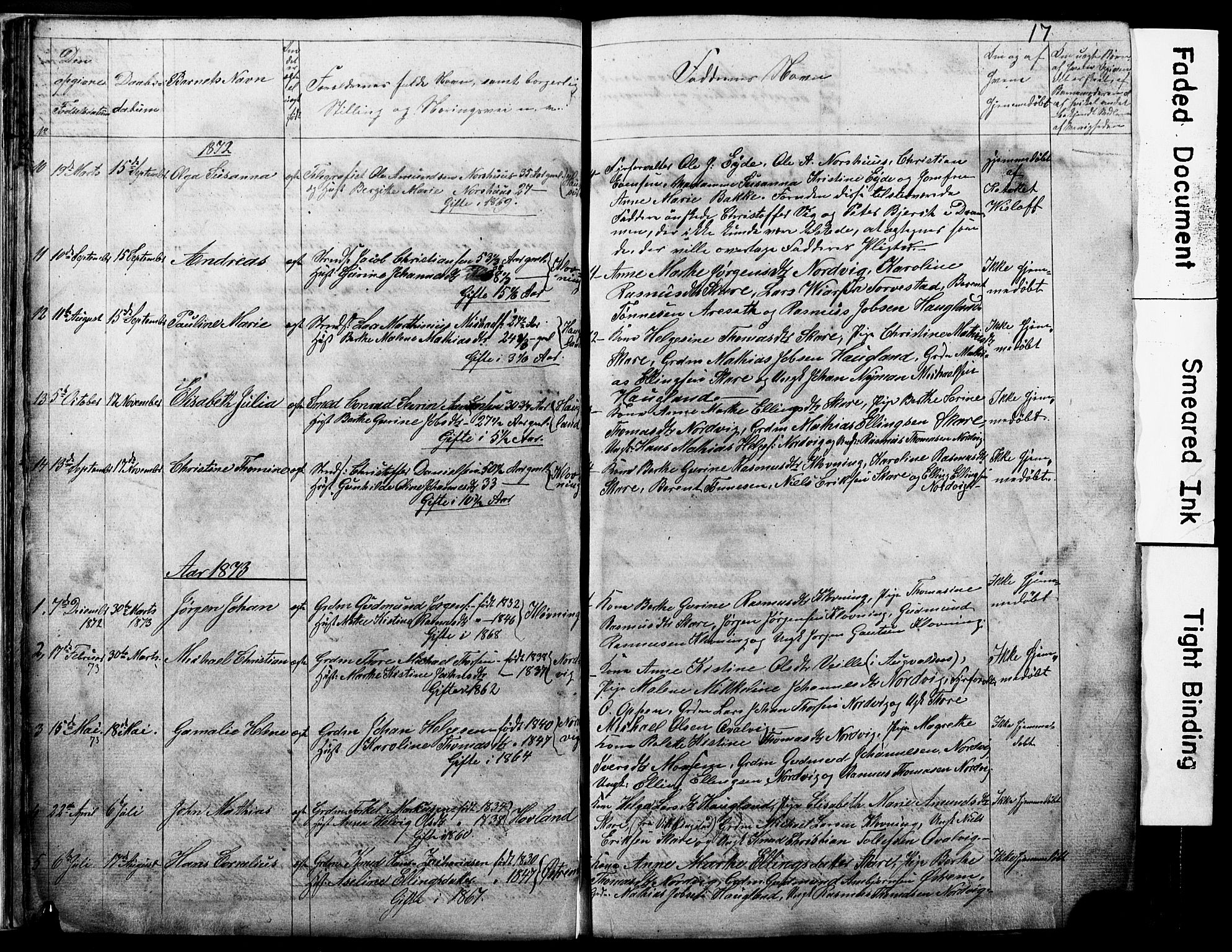Torvastad sokneprestkontor, SAST/A -101857/H/Ha/Hab/L0005: Parish register (copy) no. B 5, 1857-1908, p. 17