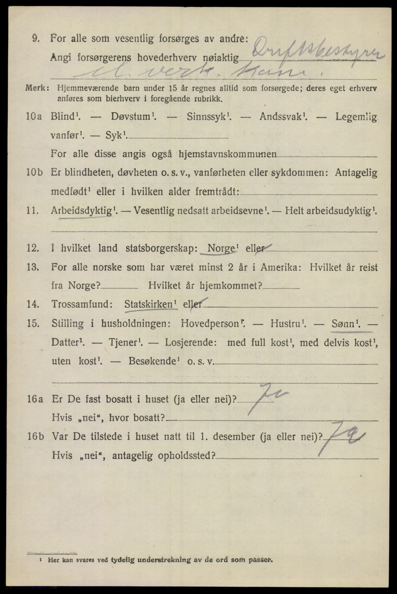 SAO, 1920 census for Våler, 1920, p. 4267