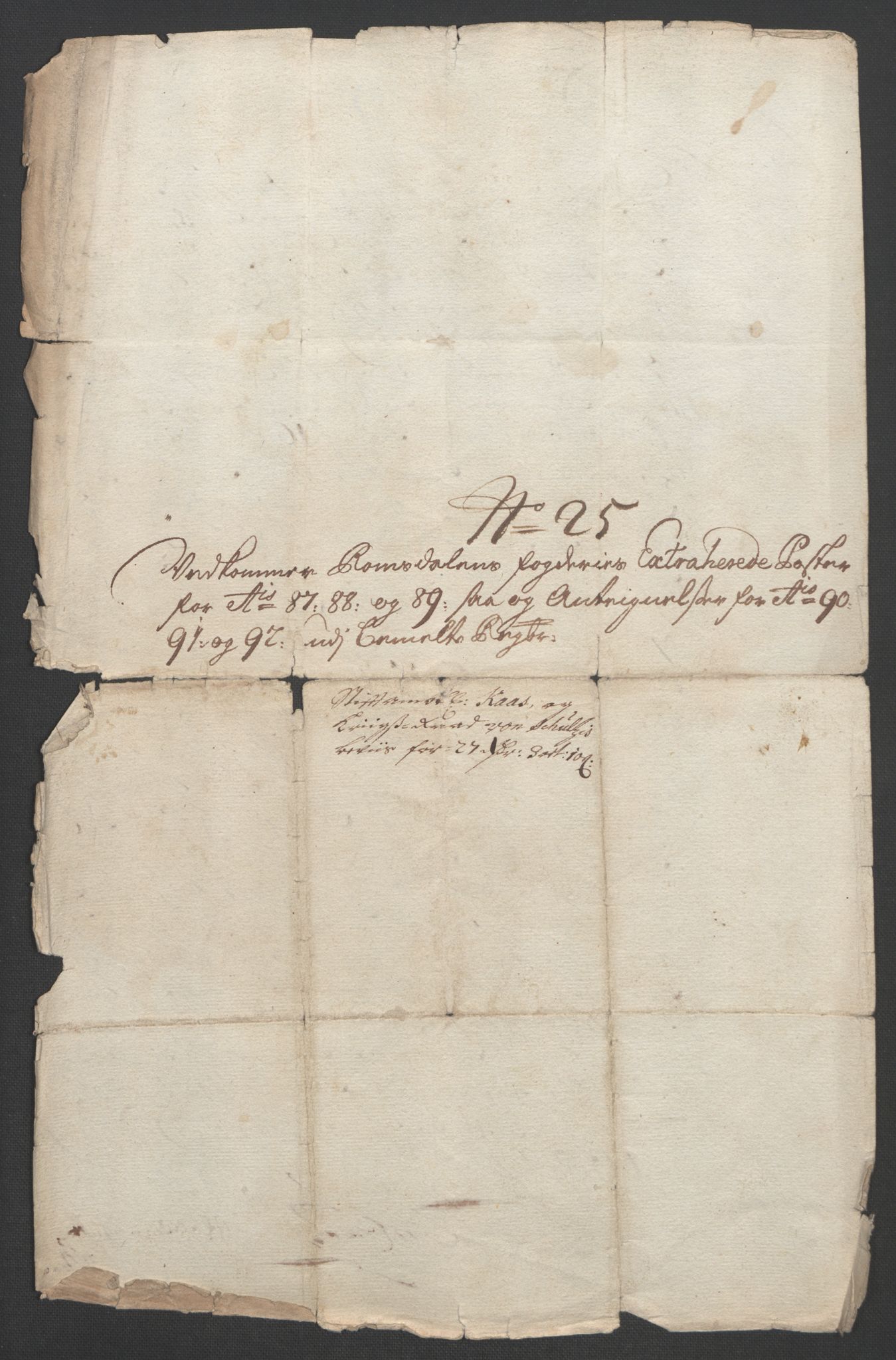 Rentekammeret inntil 1814, Reviderte regnskaper, Fogderegnskap, RA/EA-4092/R55/L3650: Fogderegnskap Romsdal, 1692, p. 305