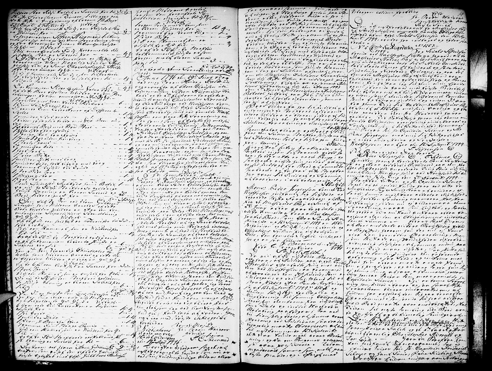 Eiker, Modum og Sigdal sorenskriveri, AV/SAKO-A-123/H/Hb/Hba/L0010: Skifteprotokoll, 1746-1751, p. 13b-14a
