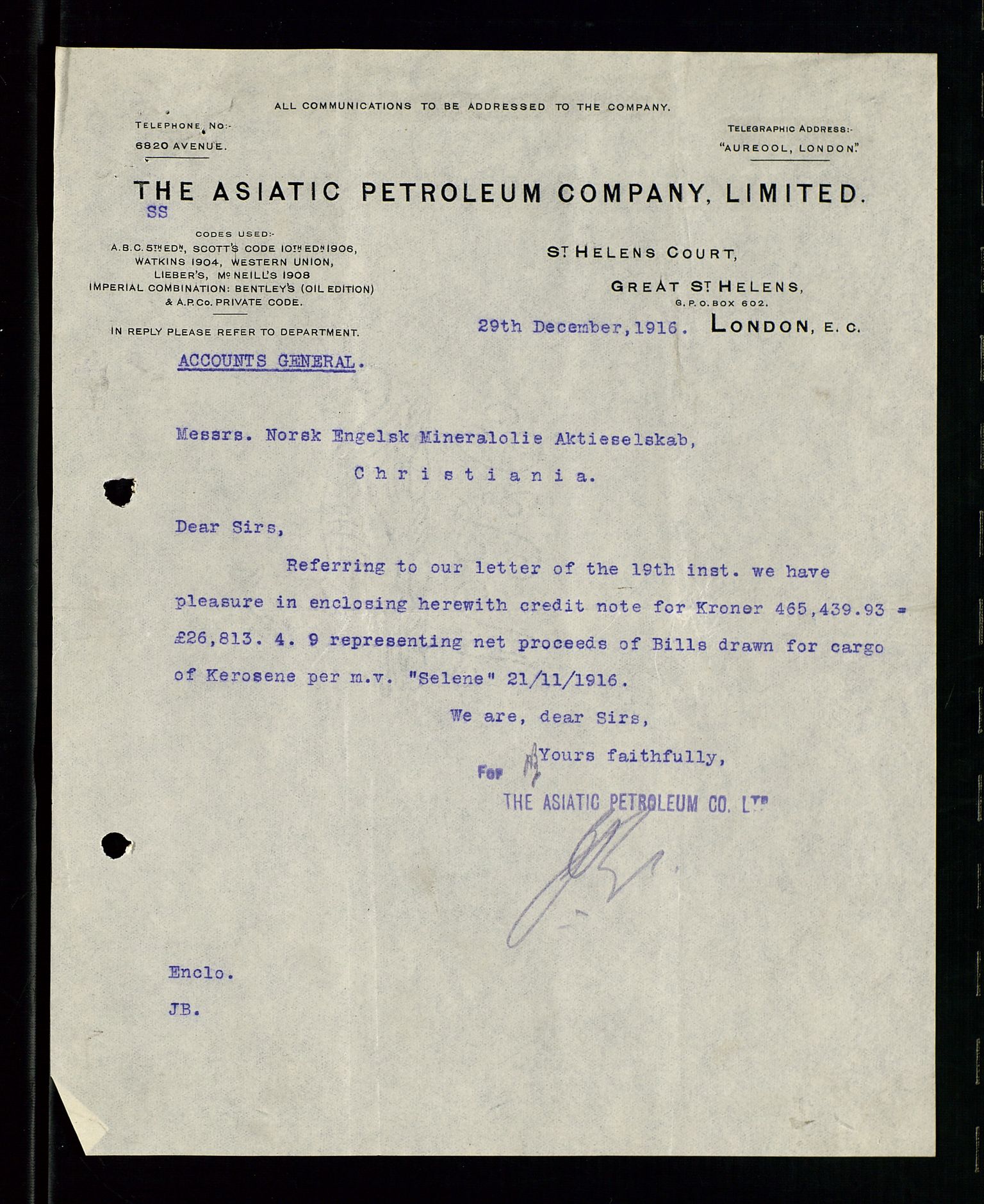 Pa 1521 - A/S Norske Shell, AV/SAST-A-101915/E/Ea/Eaa/L0001: Sjefskorrespondanse, 1917, p. 535