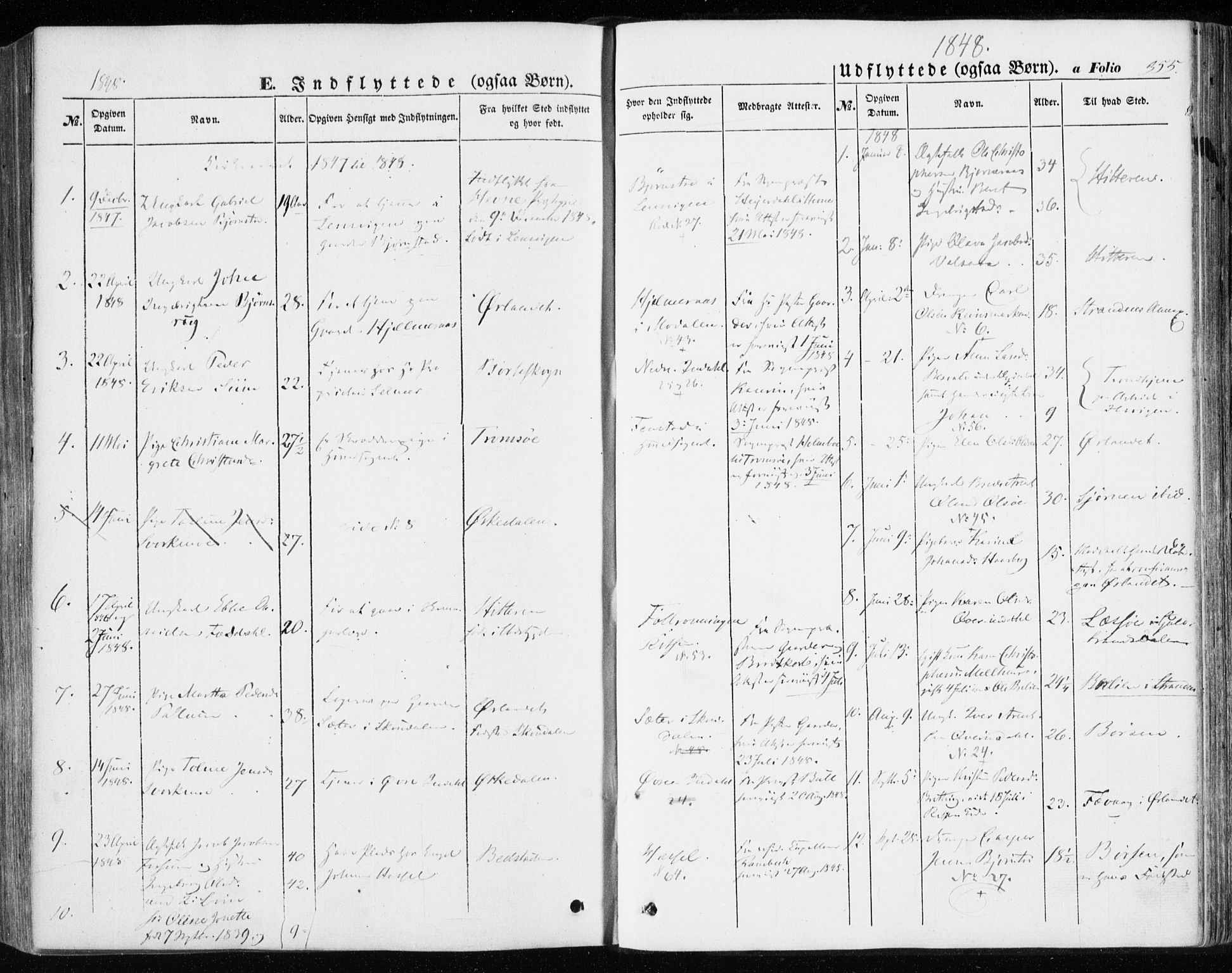 Ministerialprotokoller, klokkerbøker og fødselsregistre - Sør-Trøndelag, SAT/A-1456/646/L0611: Parish register (official) no. 646A09, 1848-1857, p. 355