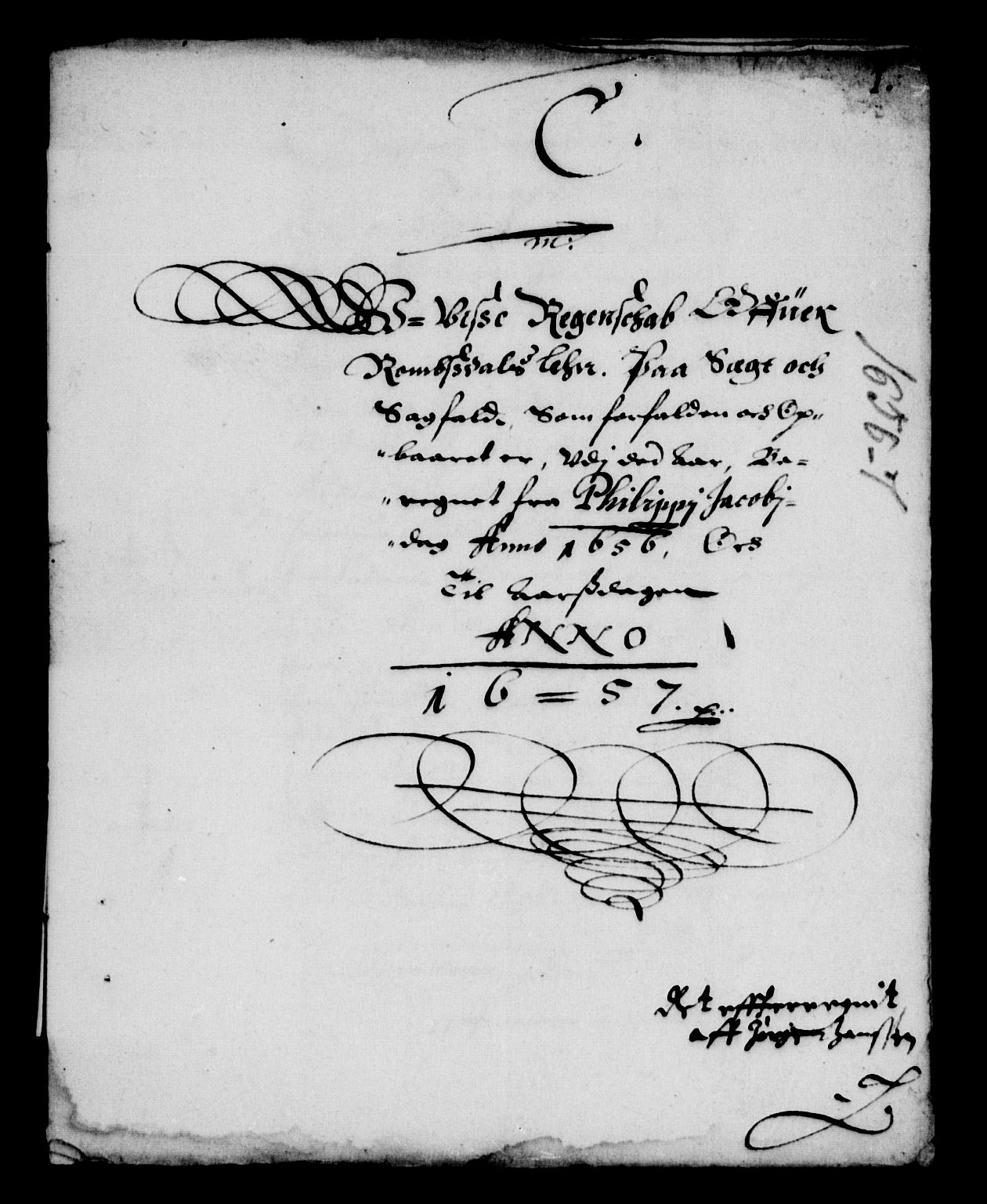 Rentekammeret inntil 1814, Reviderte regnskaper, Lensregnskaper, AV/RA-EA-5023/R/Rb/Rbw/L0125: Trondheim len, 1642-1657