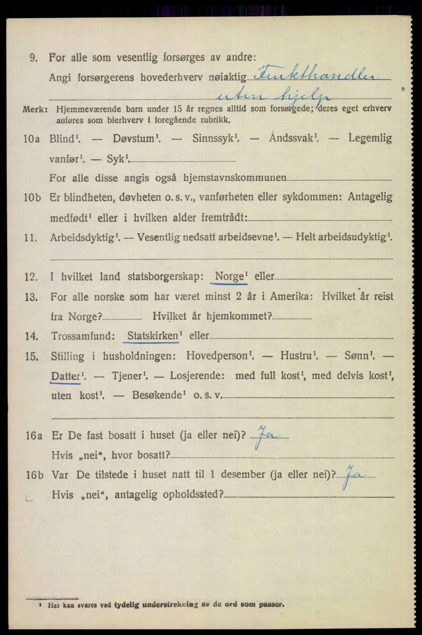 SAH, 1920 census for Elverum, 1920, p. 6633