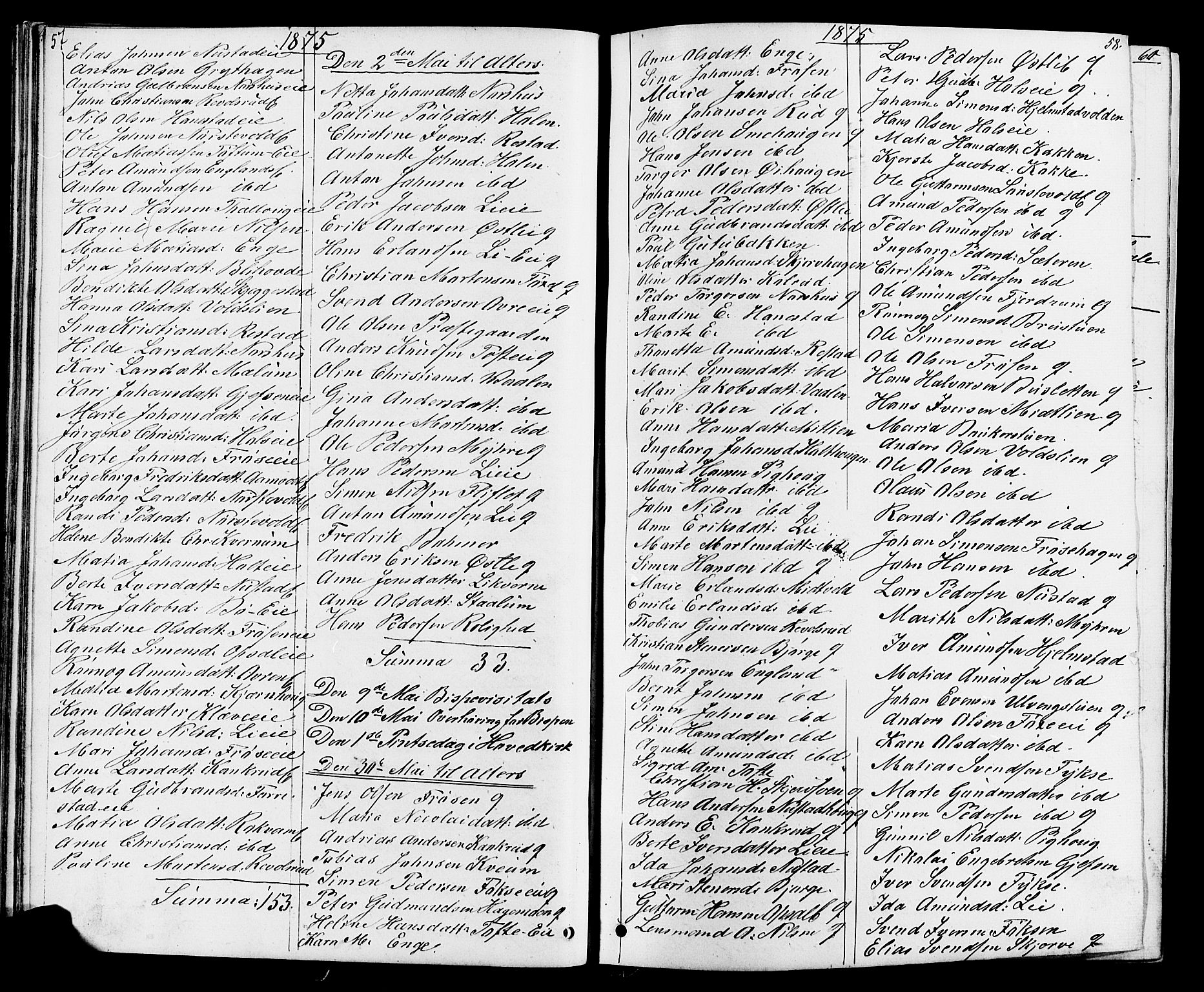 Østre Gausdal prestekontor, SAH/PREST-092/H/Ha/Hab/L0001: Parish register (copy) no. 1, 1863-1893, p. 57-58