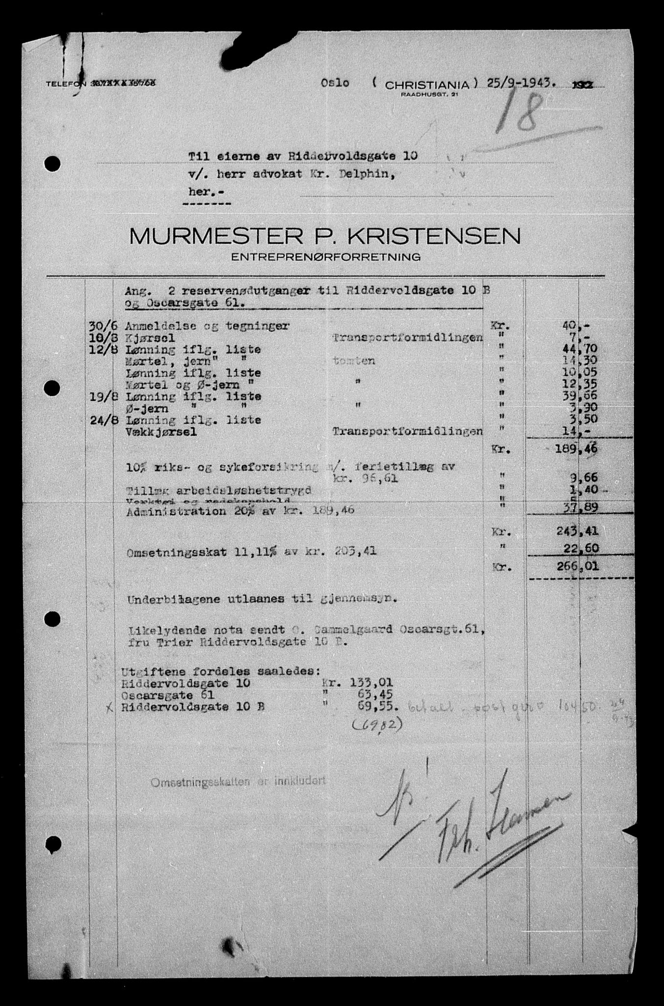 Justisdepartementet, Tilbakeføringskontoret for inndratte formuer, AV/RA-S-1564/H/Hc/Hcc/L0984: --, 1945-1947, p. 276