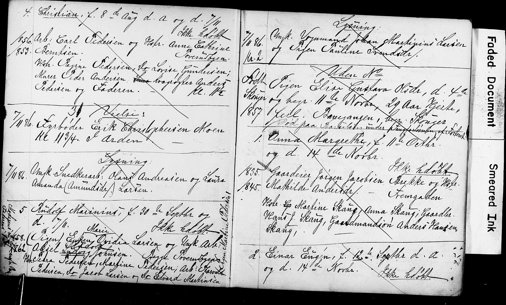 Strømsø kirkebøker, AV/SAKO-A-246/Y/Ya/L0003: Parish register draft no. I 3, 1886-1891