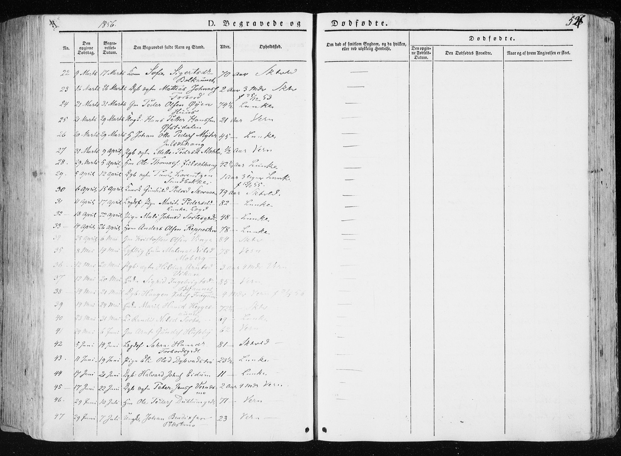 Ministerialprotokoller, klokkerbøker og fødselsregistre - Nord-Trøndelag, SAT/A-1458/709/L0074: Parish register (official) no. 709A14, 1845-1858, p. 527
