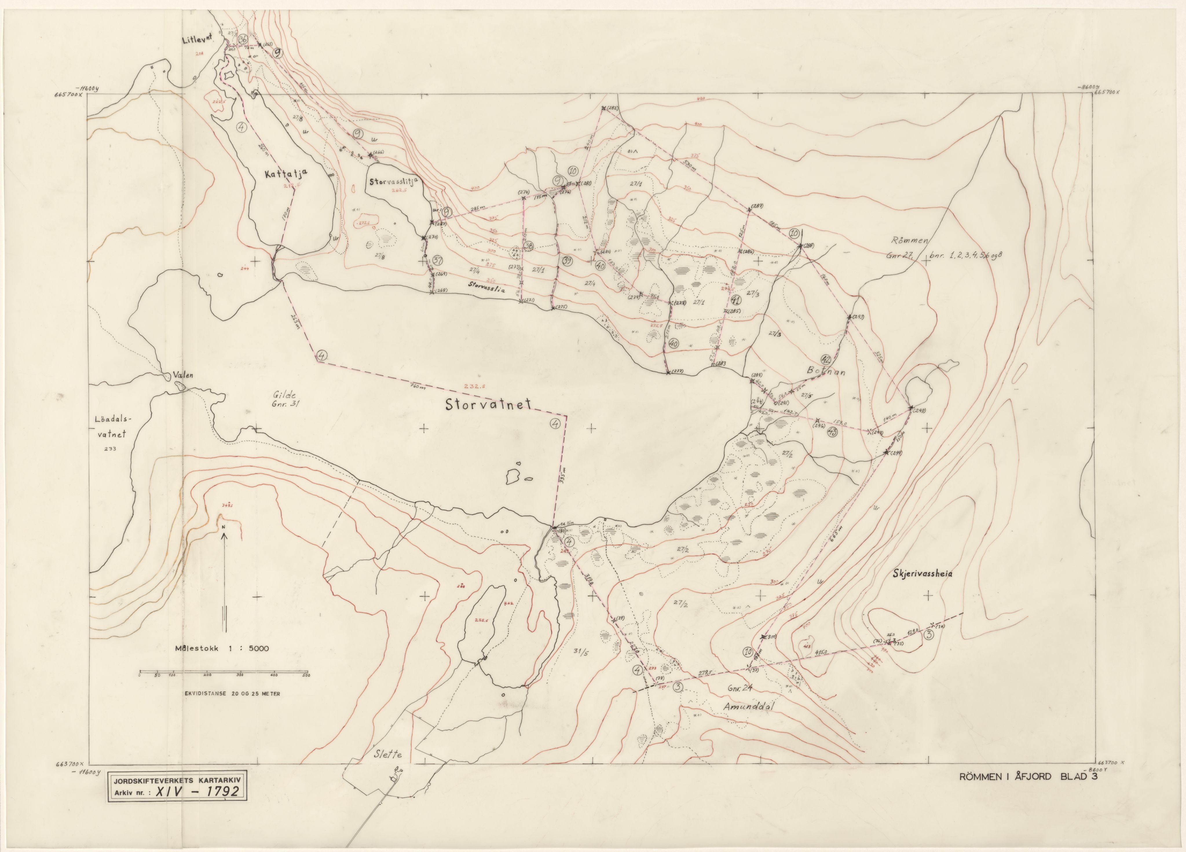 Jordskifteverkets kartarkiv, AV/RA-S-3929/T, 1859-1988, p. 2836