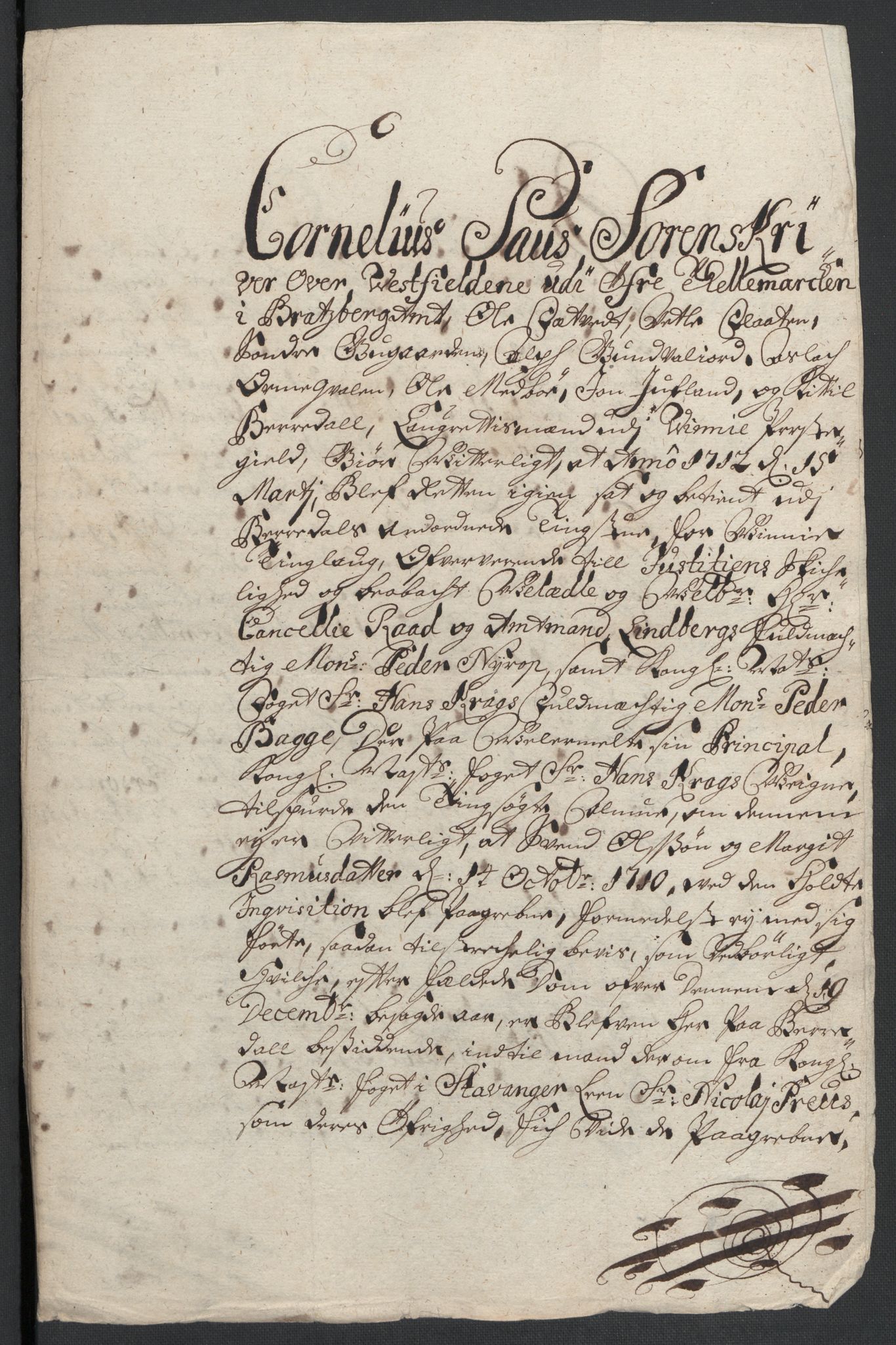 Rentekammeret inntil 1814, Reviderte regnskaper, Fogderegnskap, AV/RA-EA-4092/R36/L2120: Fogderegnskap Øvre og Nedre Telemark og Bamble, 1711, p. 309