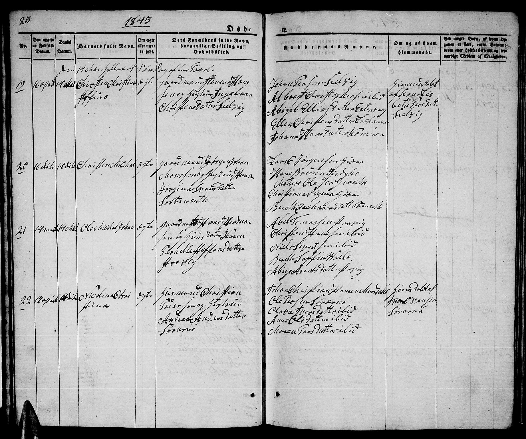 Ministerialprotokoller, klokkerbøker og fødselsregistre - Nordland, AV/SAT-A-1459/805/L0106: Parish register (copy) no. 805C02, 1841-1861, p. 23