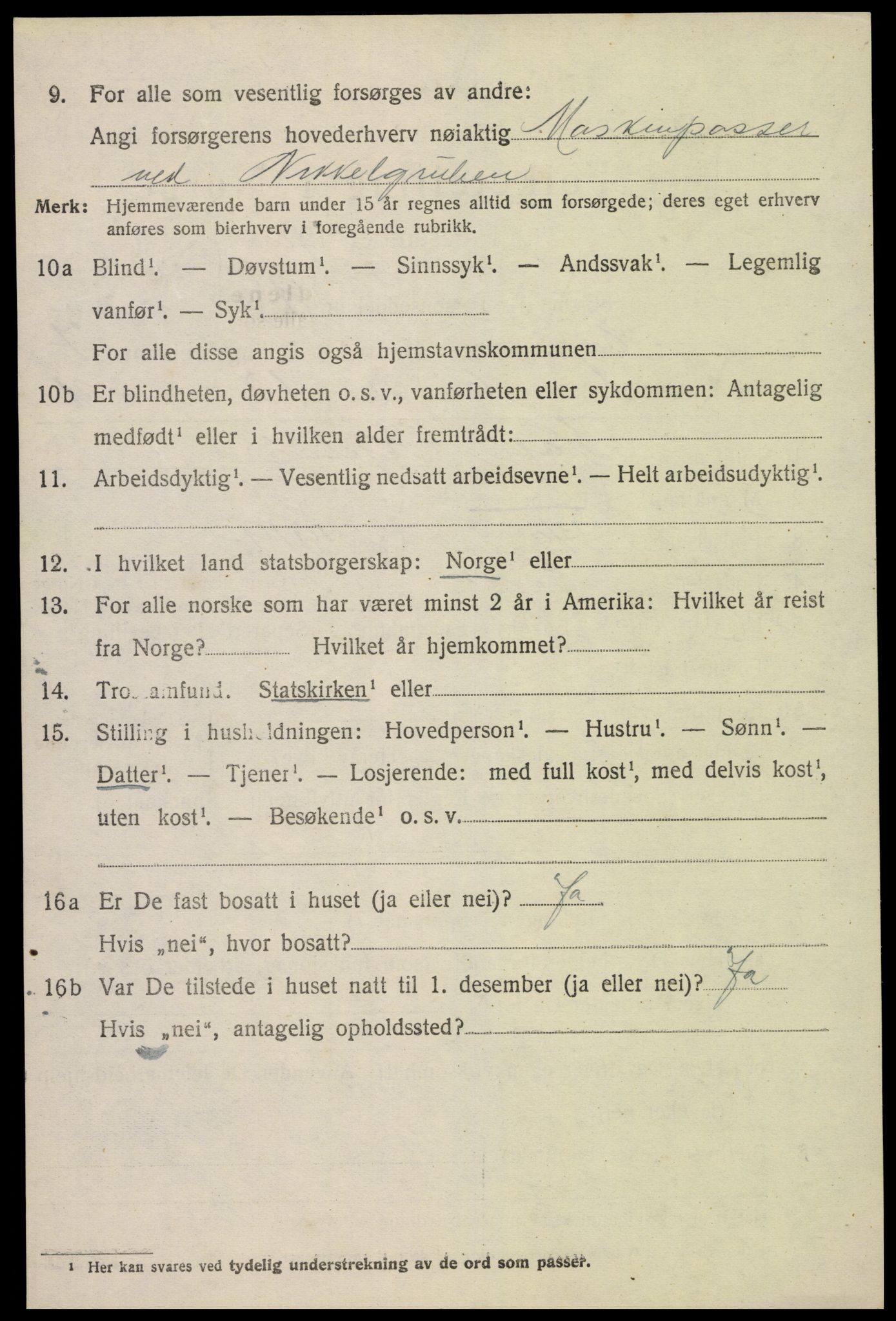 SAK, 1920 census for Evje, 1920, p. 2341