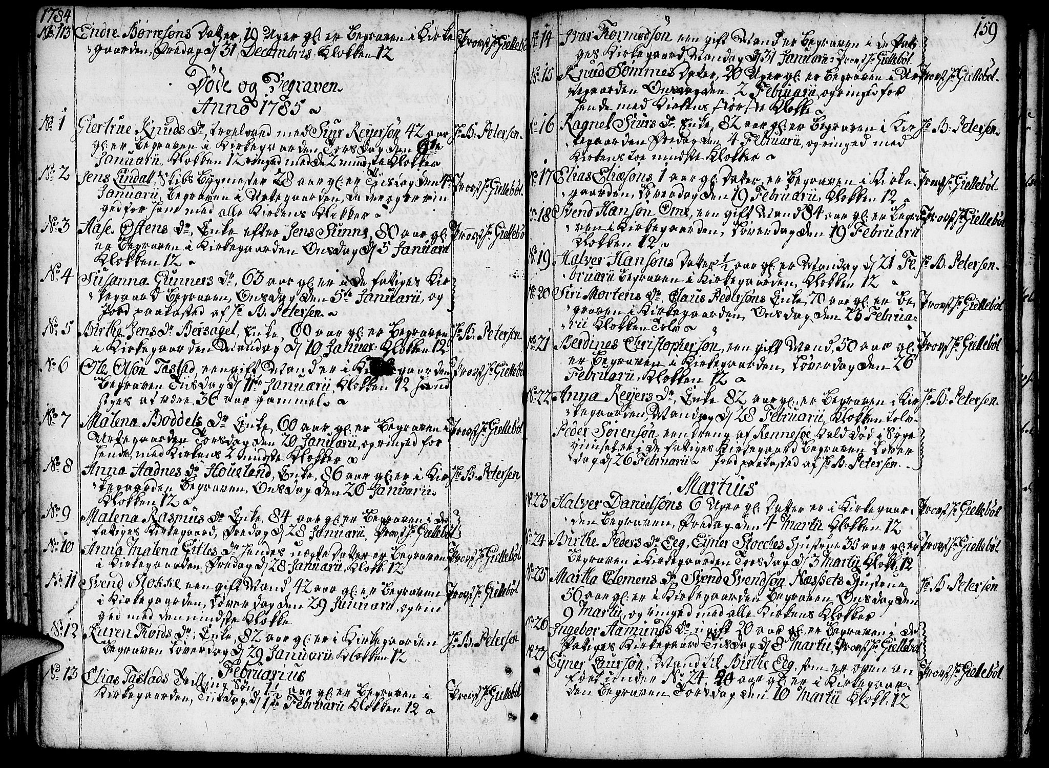 Domkirken sokneprestkontor, SAST/A-101812/001/30/30BA/L0005: Parish register (official) no. A 5, 1744-1788, p. 159