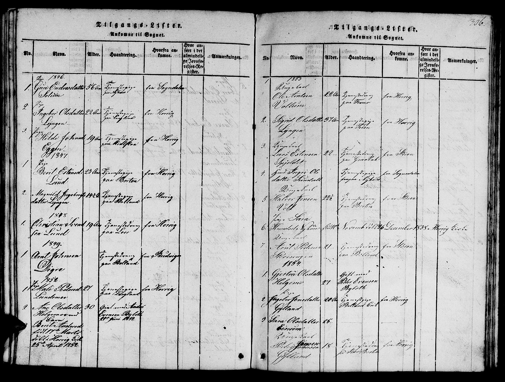 Ministerialprotokoller, klokkerbøker og fødselsregistre - Sør-Trøndelag, SAT/A-1456/693/L1121: Parish register (copy) no. 693C02, 1816-1869, p. 306