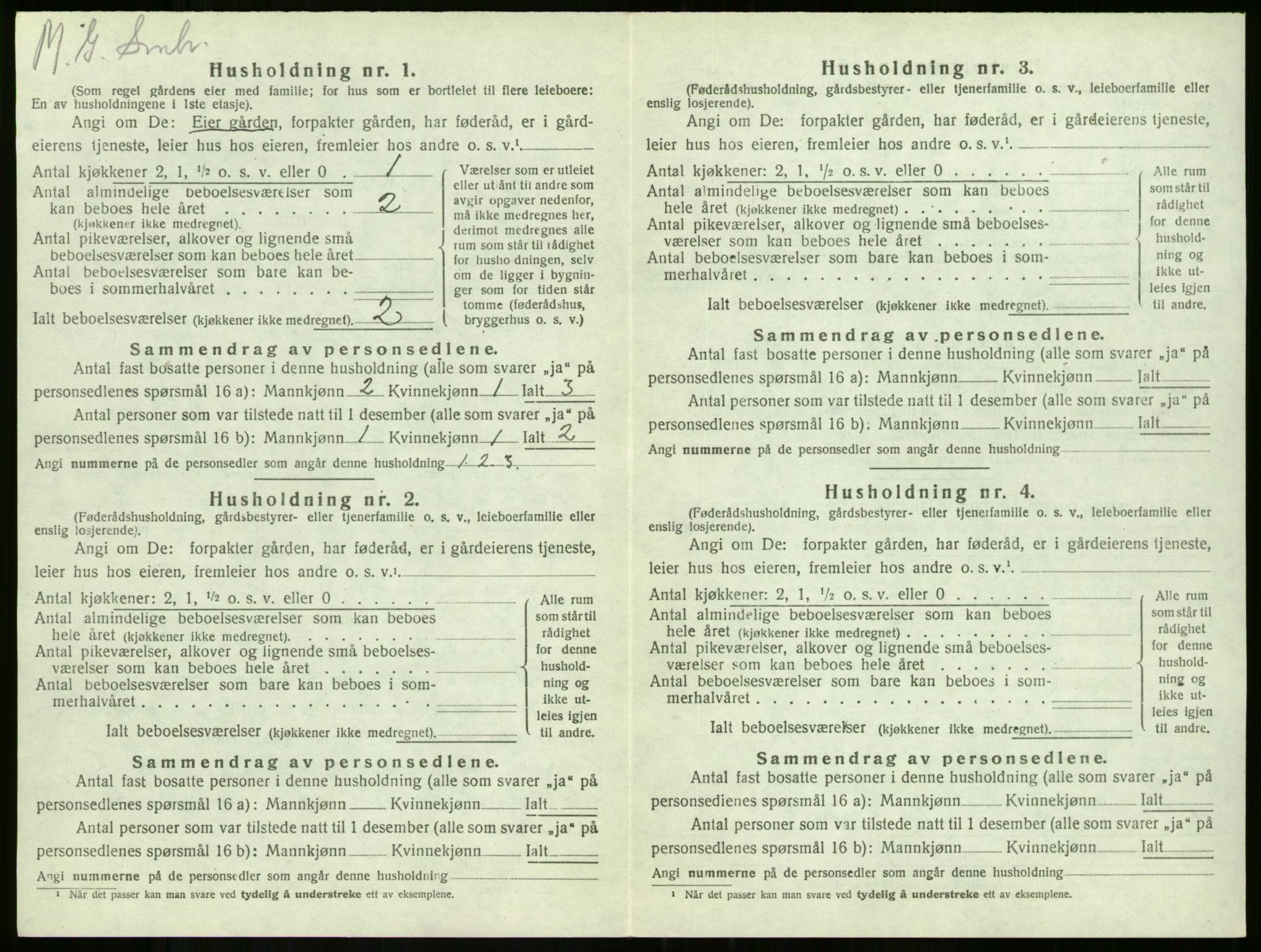 SAKO, 1920 census for Stokke, 1920, p. 1857