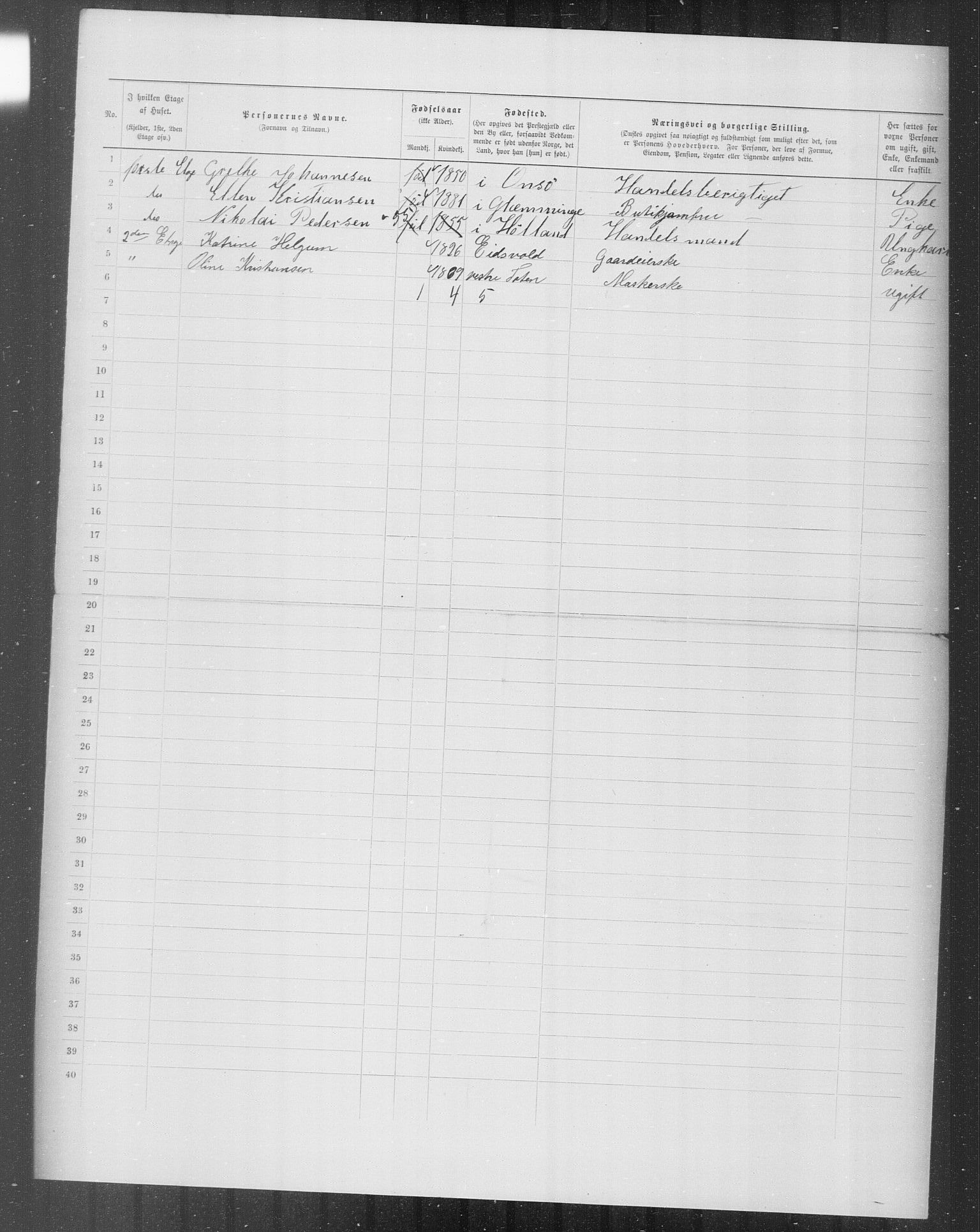 OBA, Municipal Census 1899 for Kristiania, 1899, p. 9319