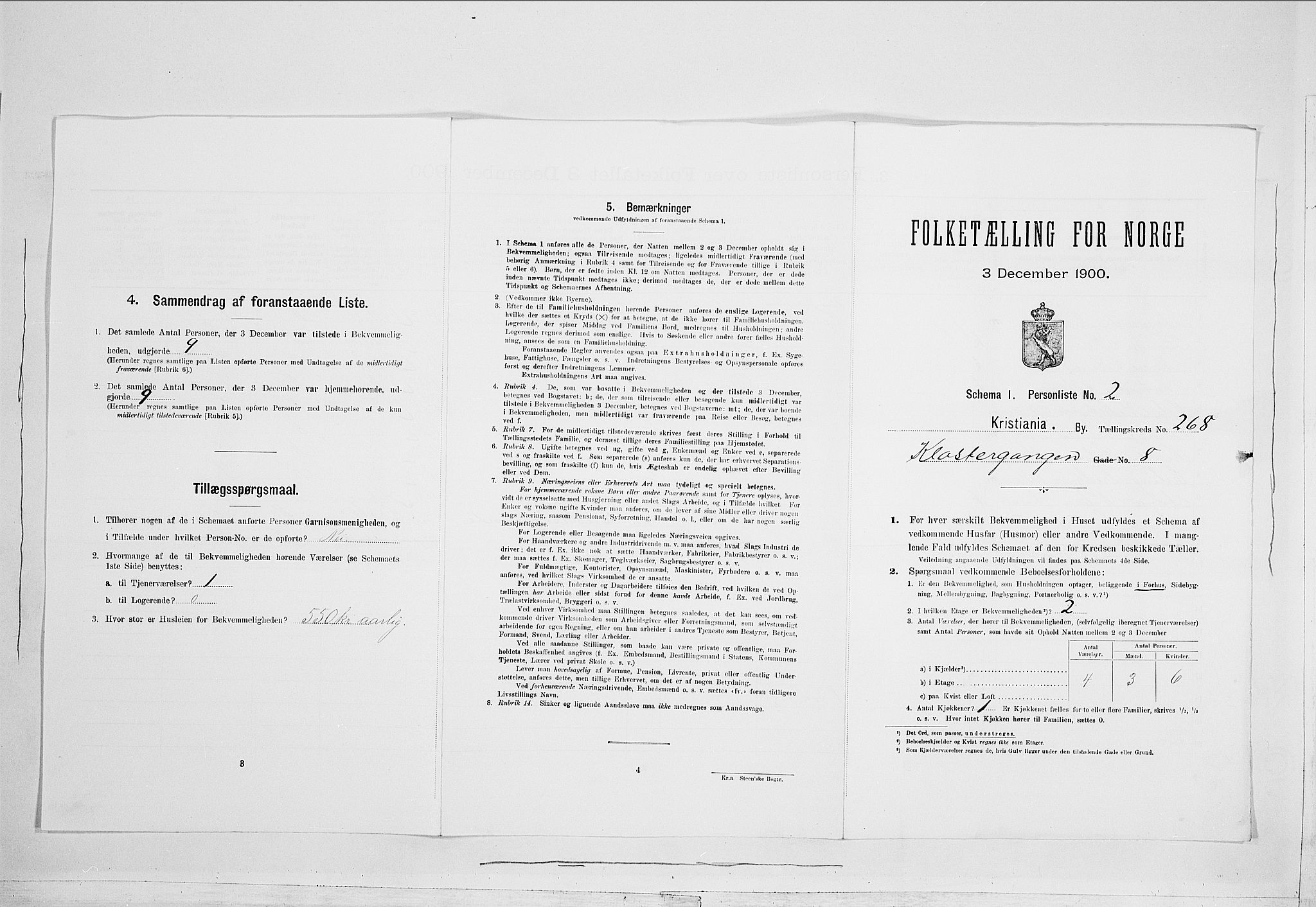 SAO, 1900 census for Kristiania, 1900, p. 48361