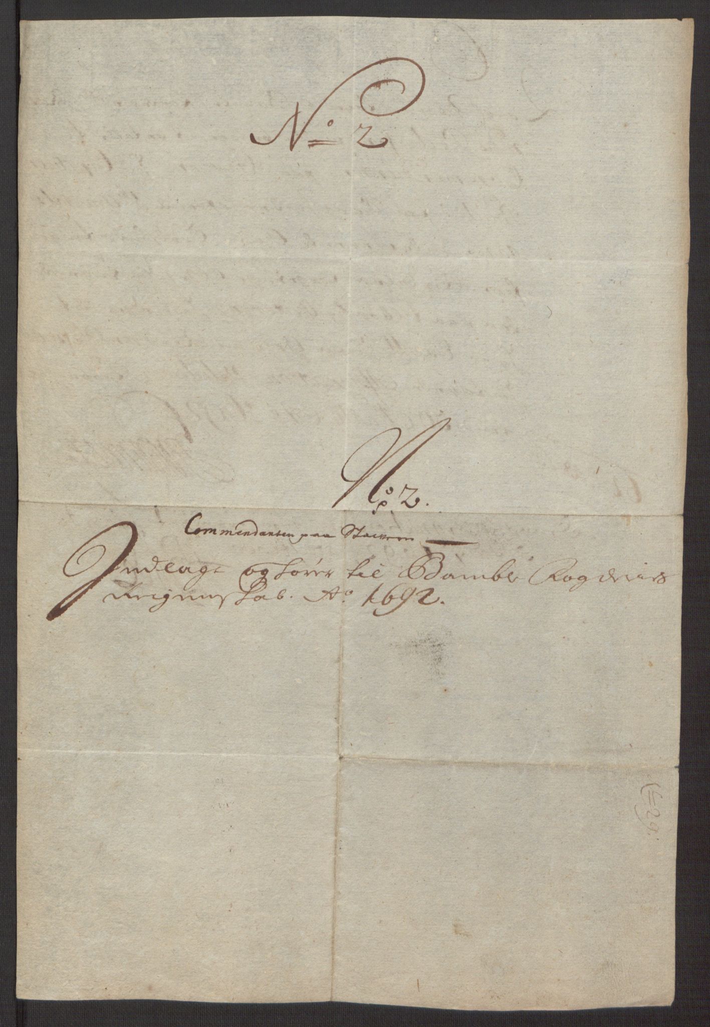 Rentekammeret inntil 1814, Reviderte regnskaper, Fogderegnskap, AV/RA-EA-4092/R34/L2052: Fogderegnskap Bamble, 1692-1693, p. 250