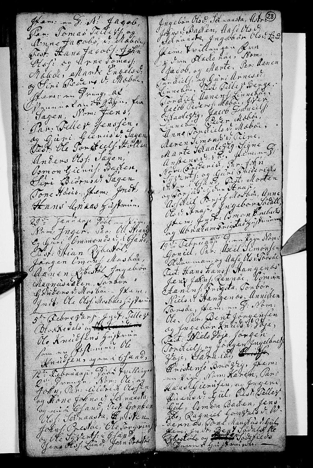 Oddernes sokneprestkontor, AV/SAK-1111-0033/F/Fb/Fba/L0002: Parish register (copy) no. B 2, 1791-1806, p. 28