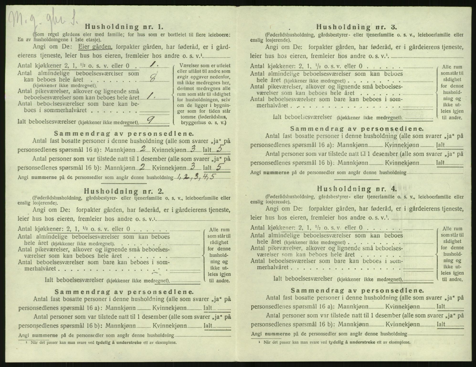 SAK, 1920 census for Søndeled, 1920, p. 396