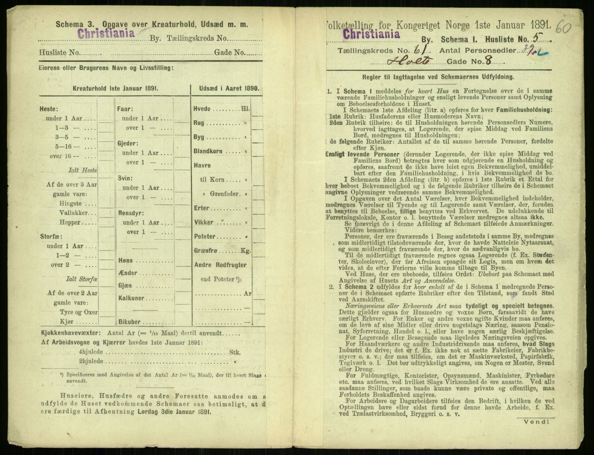 RA, 1891 census for 0301 Kristiania, 1891, p. 32329