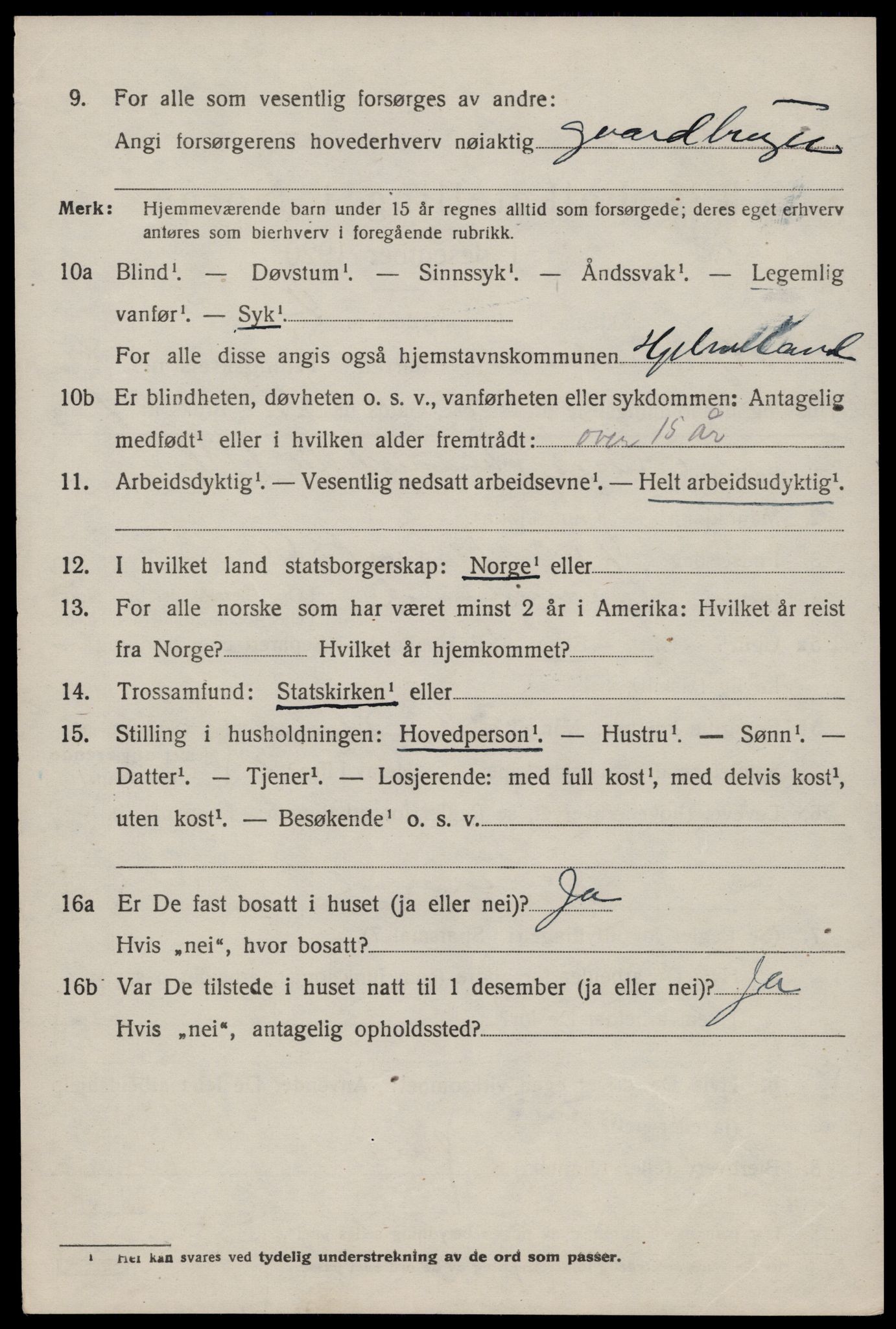 SAST, 1920 census for Hjelmeland, 1920, p. 2682