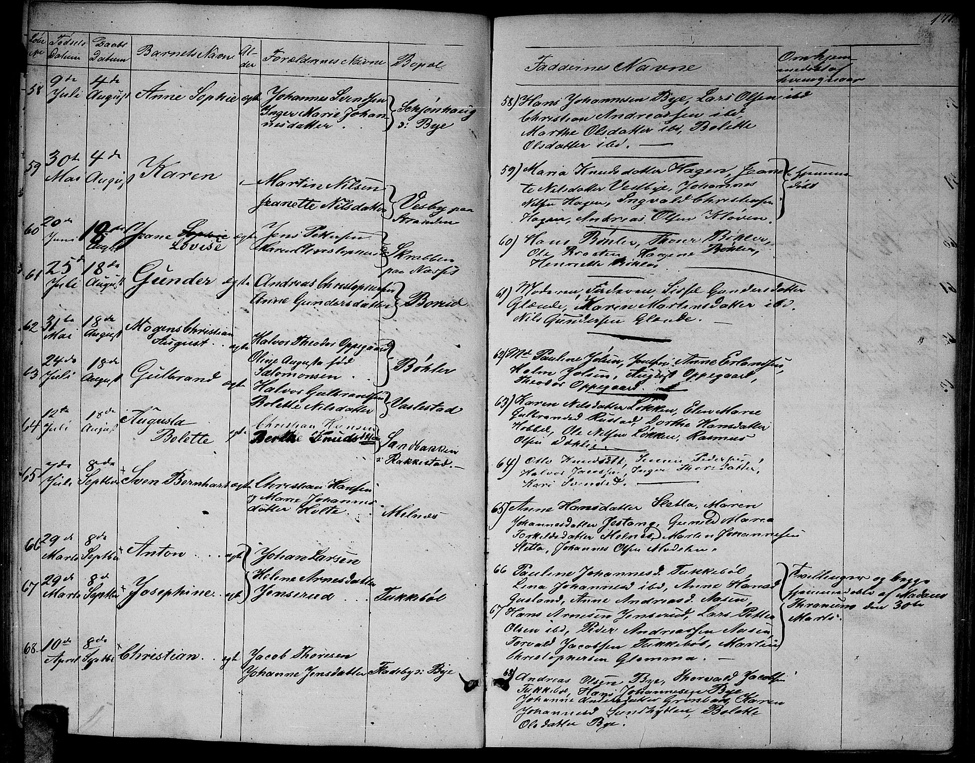 Enebakk prestekontor Kirkebøker, SAO/A-10171c/G/Ga/L0004: Parish register (copy) no. I 4, 1850-1866, p. 171