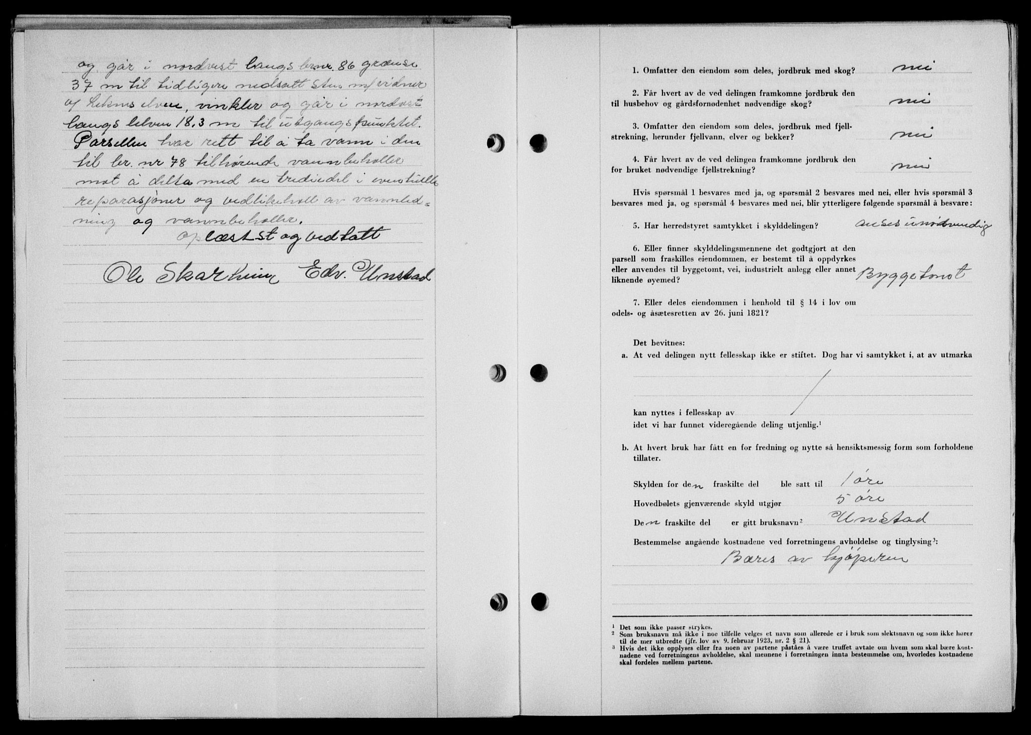 Lofoten sorenskriveri, SAT/A-0017/1/2/2C/L0018a: Mortgage book no. 18a, 1948-1948, Diary no: : 911/1948