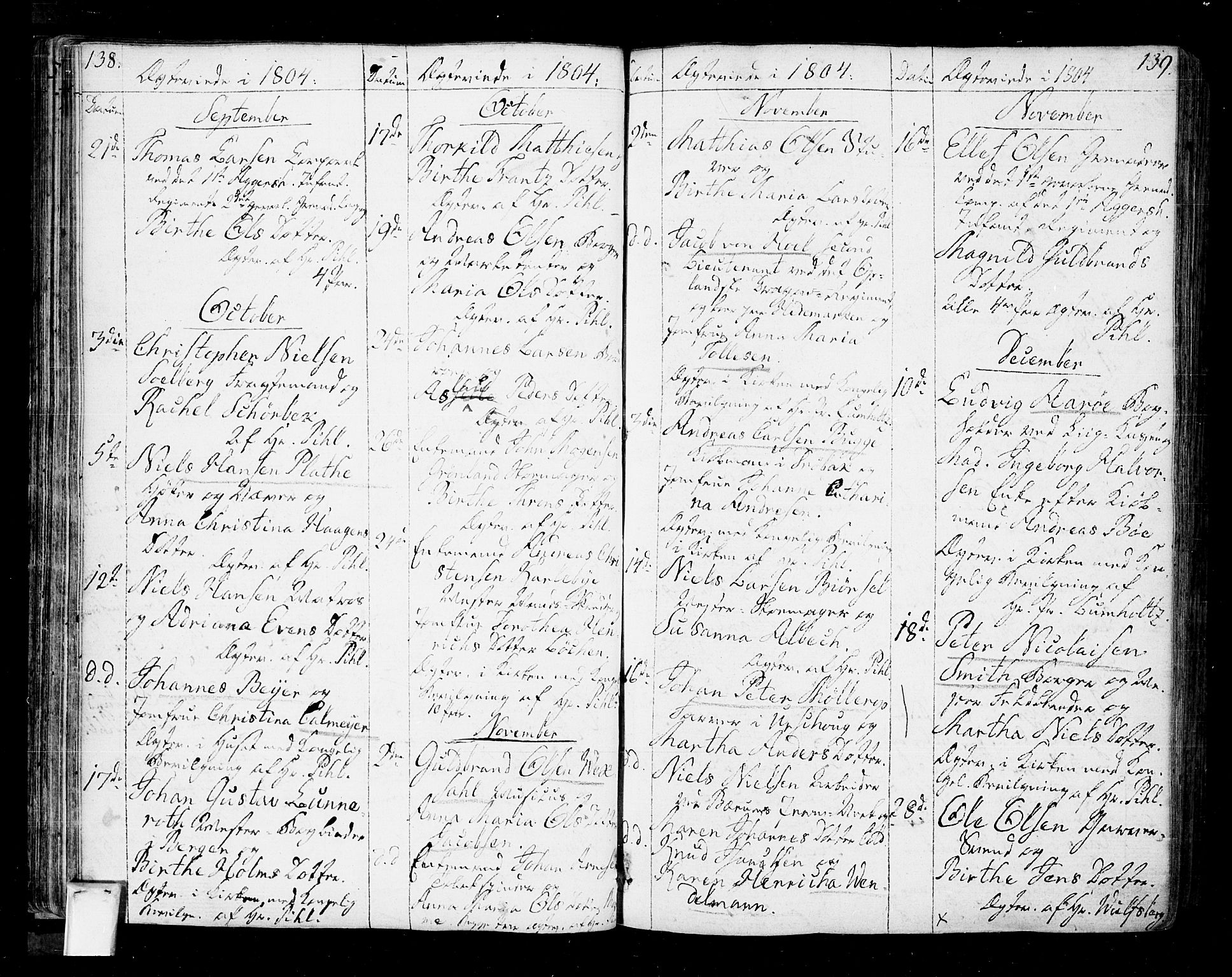 Oslo domkirke Kirkebøker, SAO/A-10752/F/Fa/L0005: Parish register (official) no. 5, 1787-1806, p. 138-139