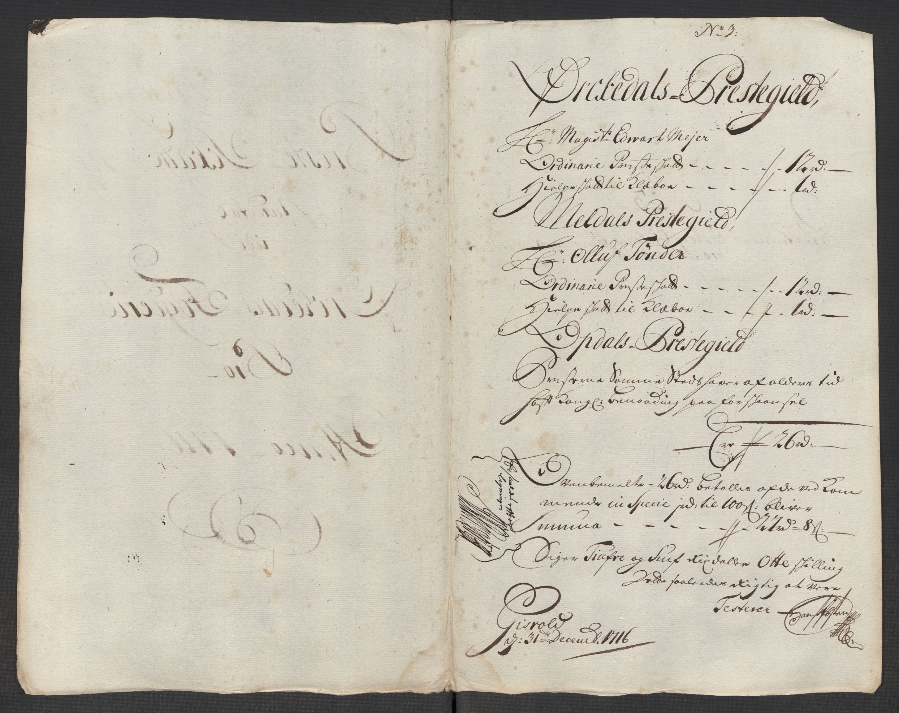 Rentekammeret inntil 1814, Reviderte regnskaper, Fogderegnskap, AV/RA-EA-4092/R60/L3967: Fogderegnskap Orkdal og Gauldal, 1716, p. 116