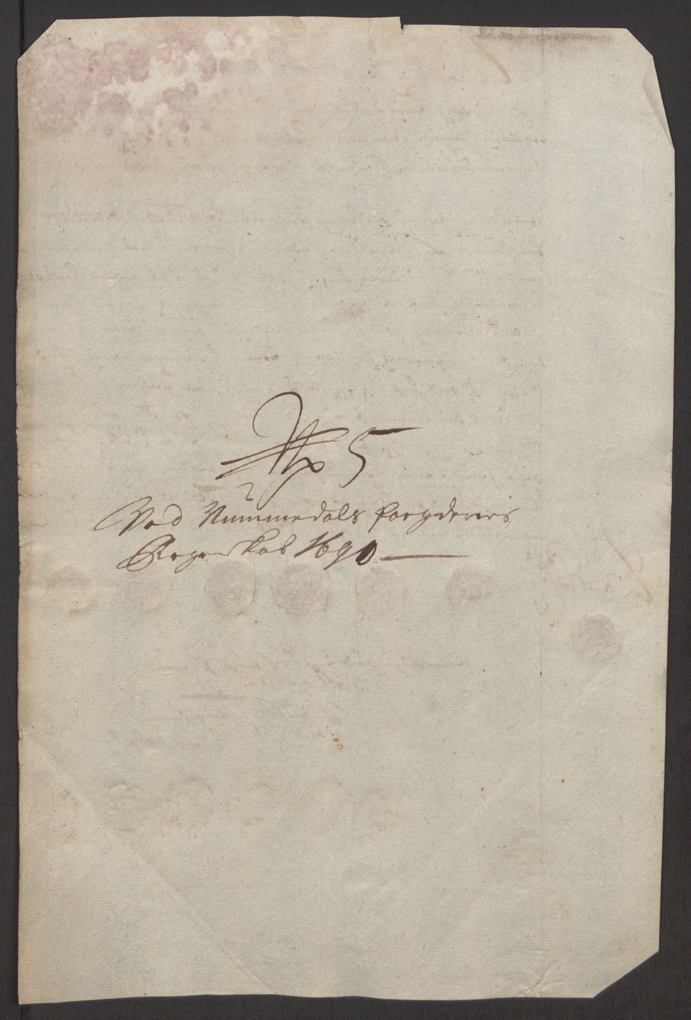 Rentekammeret inntil 1814, Reviderte regnskaper, Fogderegnskap, AV/RA-EA-4092/R64/L4423: Fogderegnskap Namdal, 1690-1691, p. 123