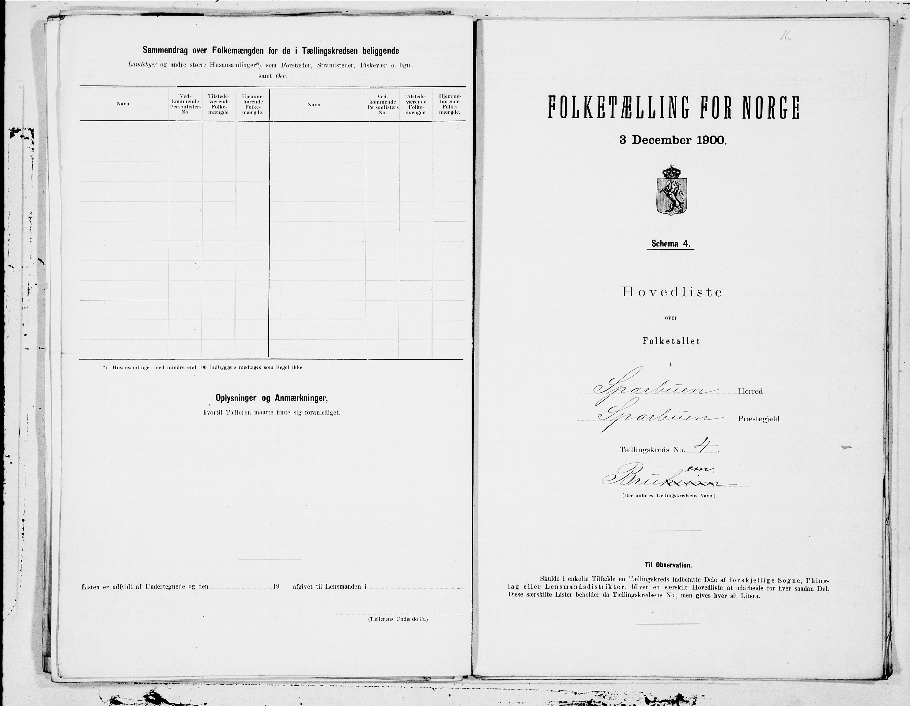 SAT, 1900 census for Sparbu, 1900, p. 10