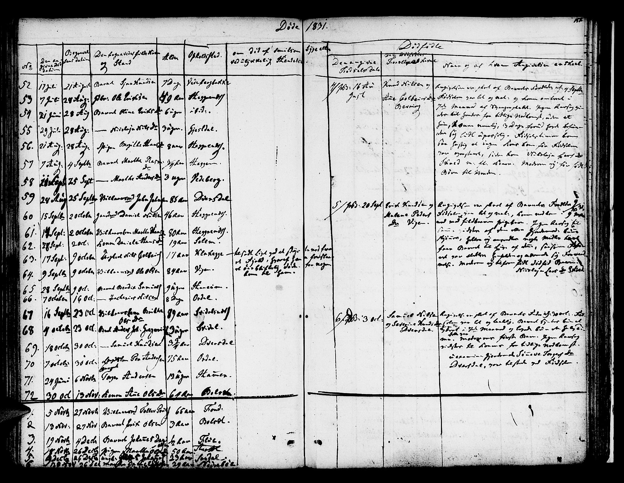 Jølster sokneprestembete, SAB/A-80701/H/Haa/Haaa/L0008: Parish register (official) no. A 8, 1821-1833, p. 151