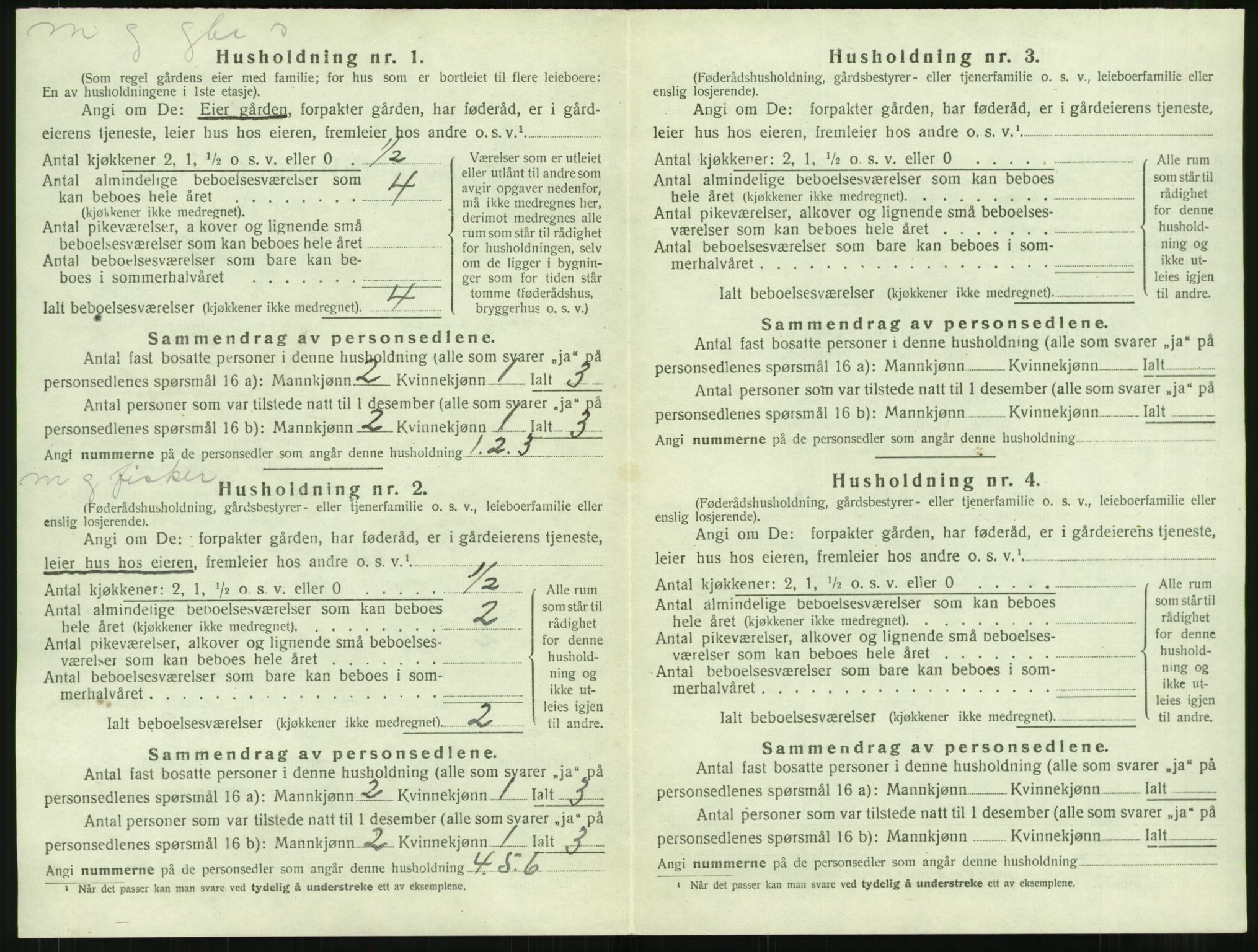 SAT, 1920 census for Bremsnes, 1920, p. 1288