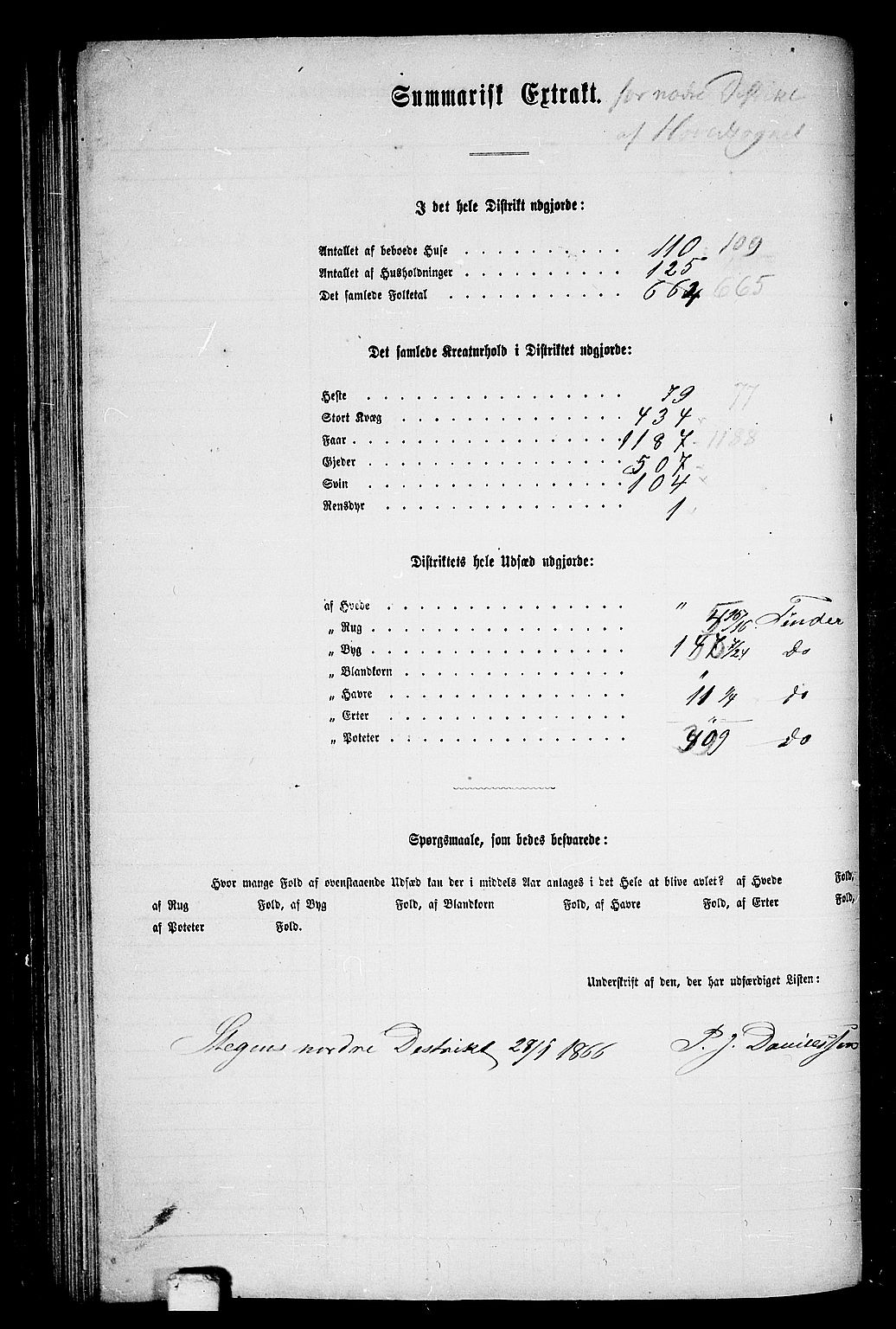 RA, 1865 census for Steigen, 1865, p. 87