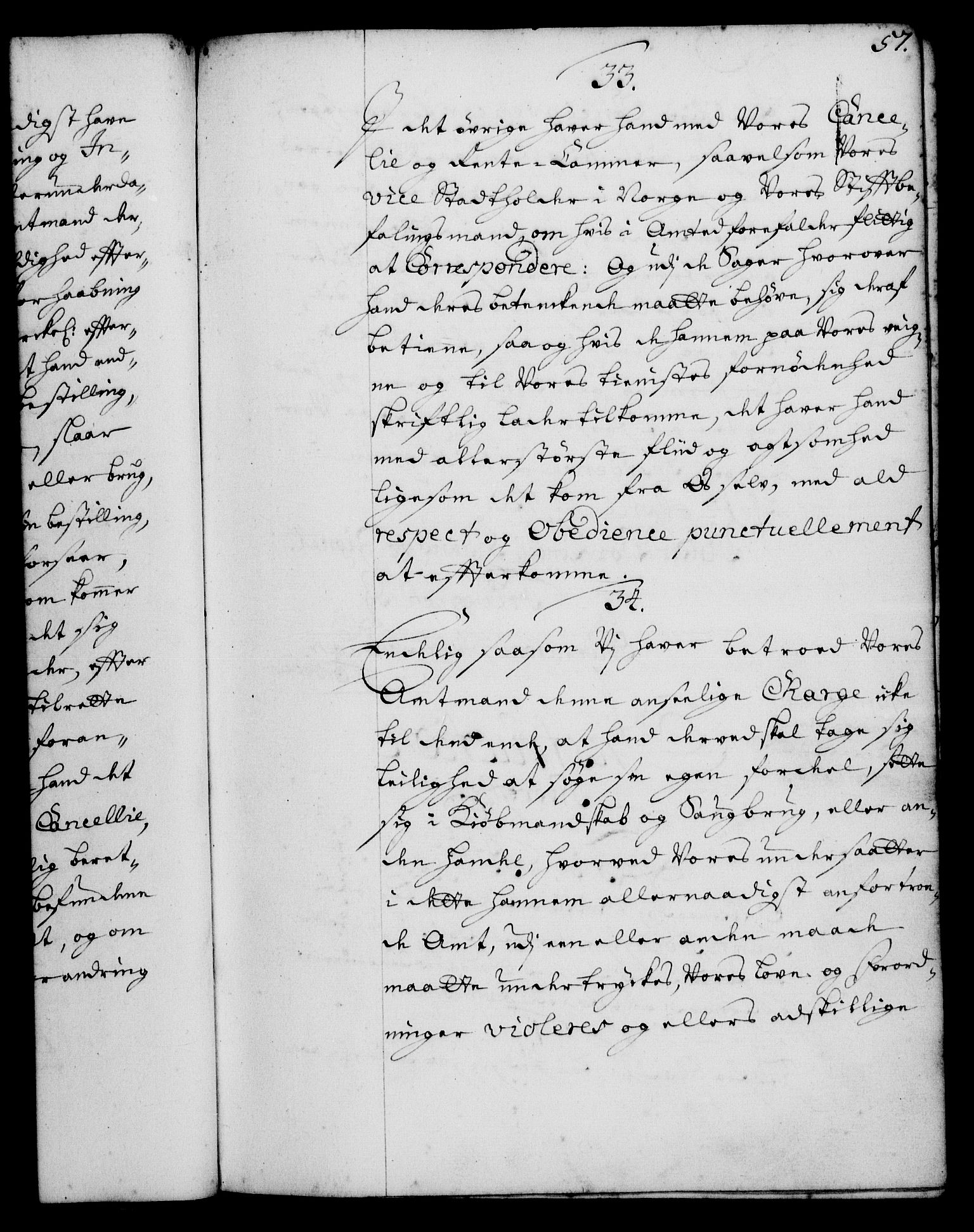 Rentekammeret, Kammerkanselliet, RA/EA-3111/G/Gg/Ggi/L0001: Norsk instruksjonsprotokoll med register (merket RK 53.34), 1720-1729, p. 57