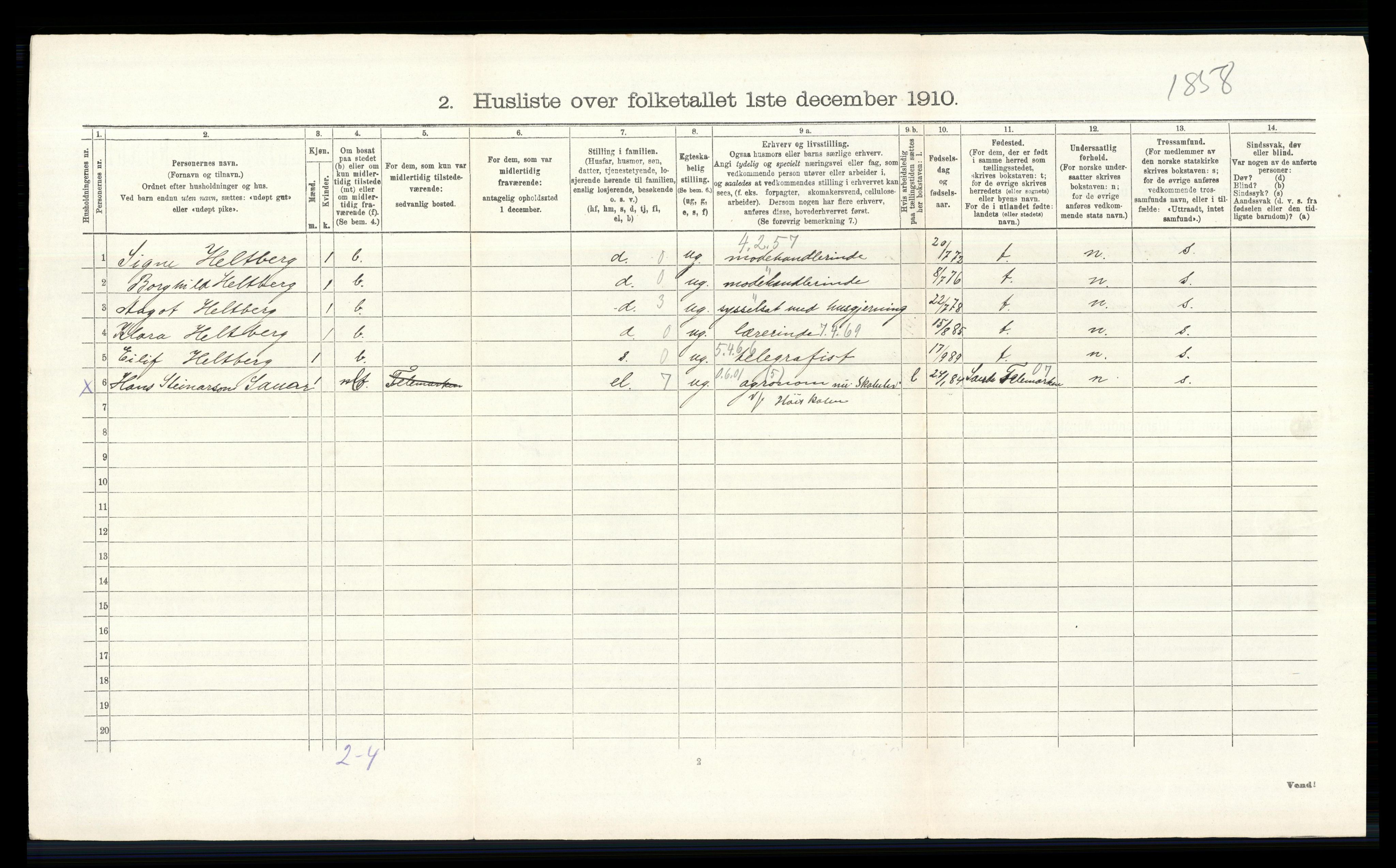 RA, 1910 census for Eidsvoll, 1910, p. 479