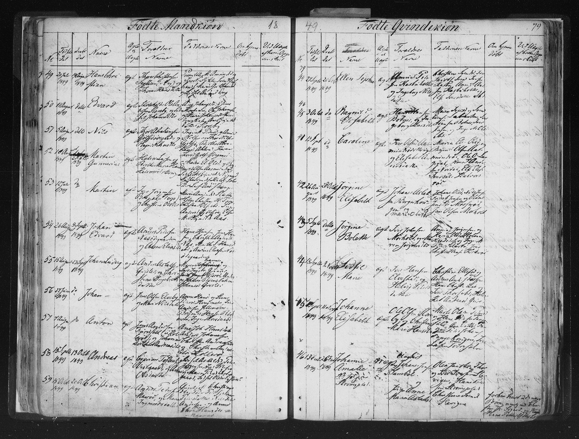 Aremark prestekontor Kirkebøker, SAO/A-10899/F/Fc/L0002: Parish register (official) no. III 2, 1834-1849, p. 79