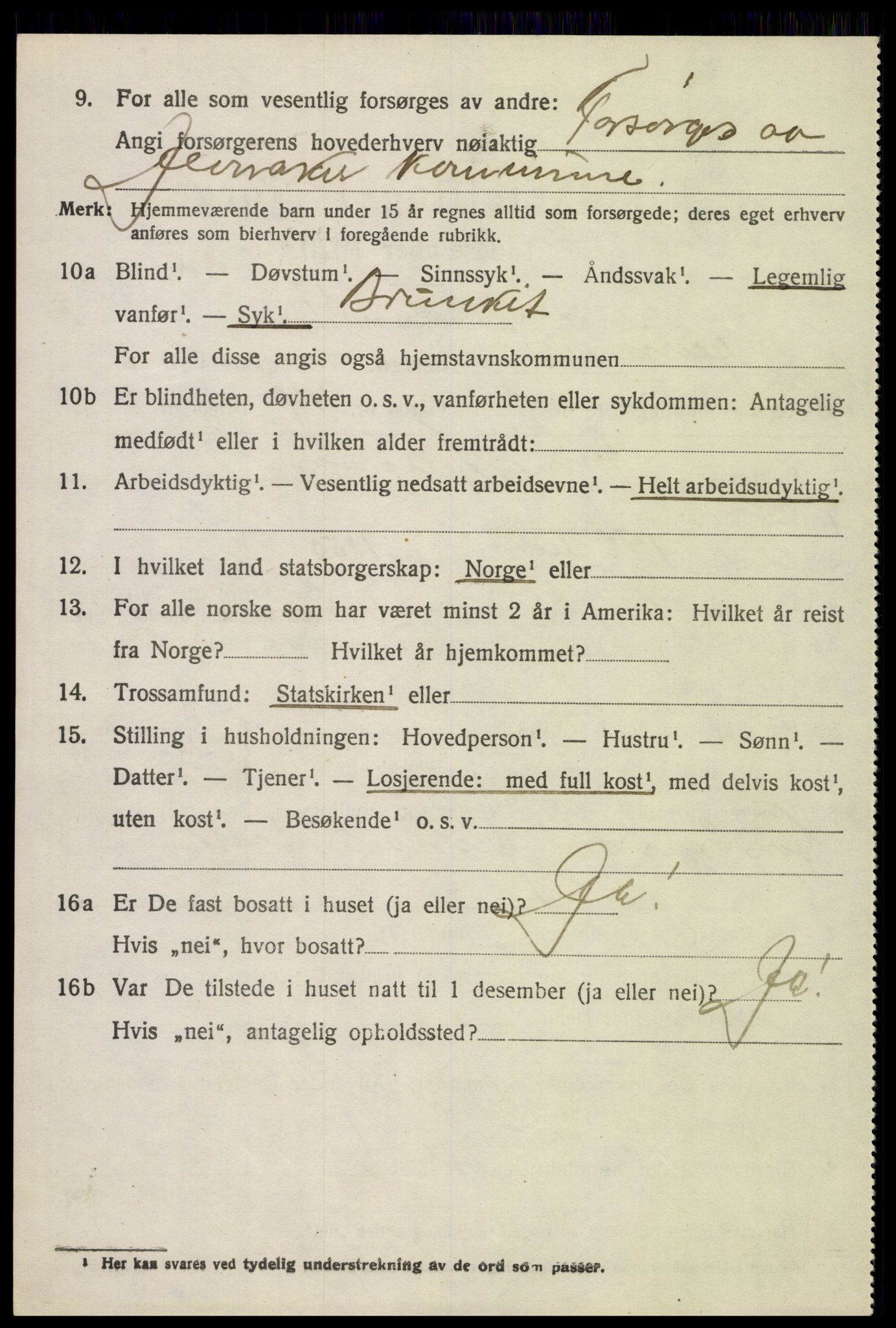 SAH, 1920 census for Jevnaker, 1920, p. 7832