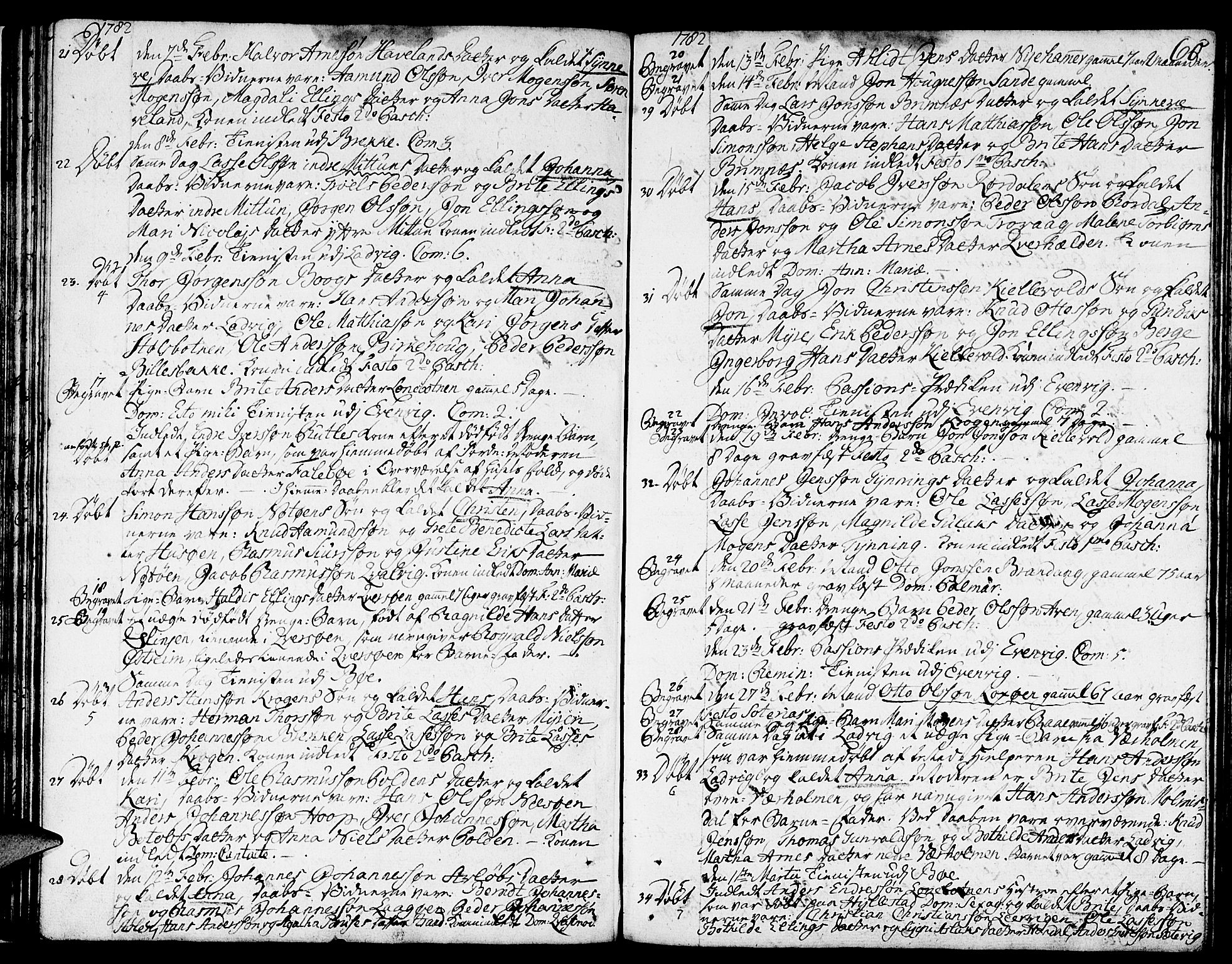 Gulen sokneprestembete, SAB/A-80201/H/Haa/Haaa/L0013: Parish register (official) no. A 13, 1776-1787, p. 60