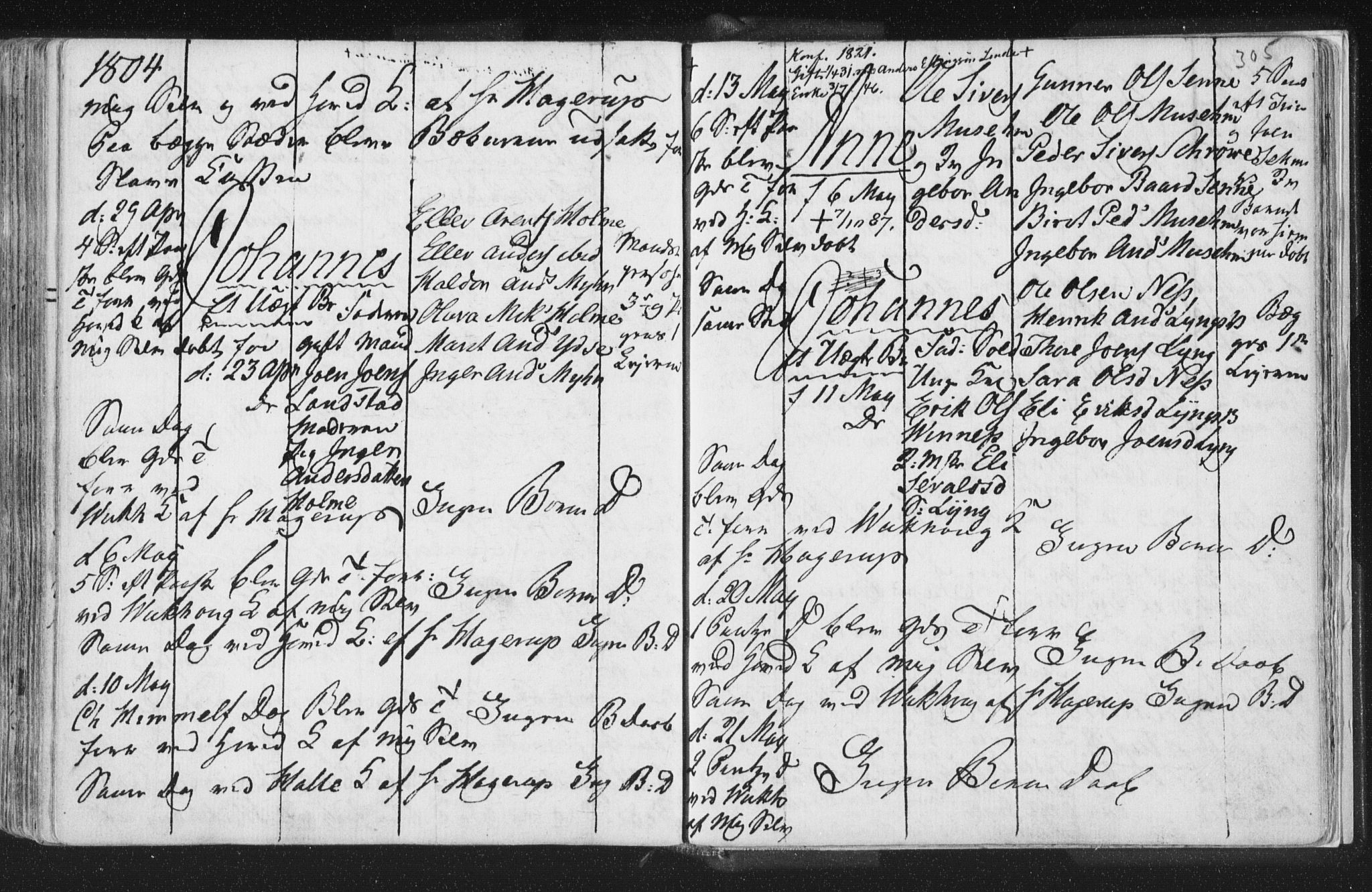 Ministerialprotokoller, klokkerbøker og fødselsregistre - Nord-Trøndelag, AV/SAT-A-1458/723/L0232: Parish register (official) no. 723A03, 1781-1804, p. 305