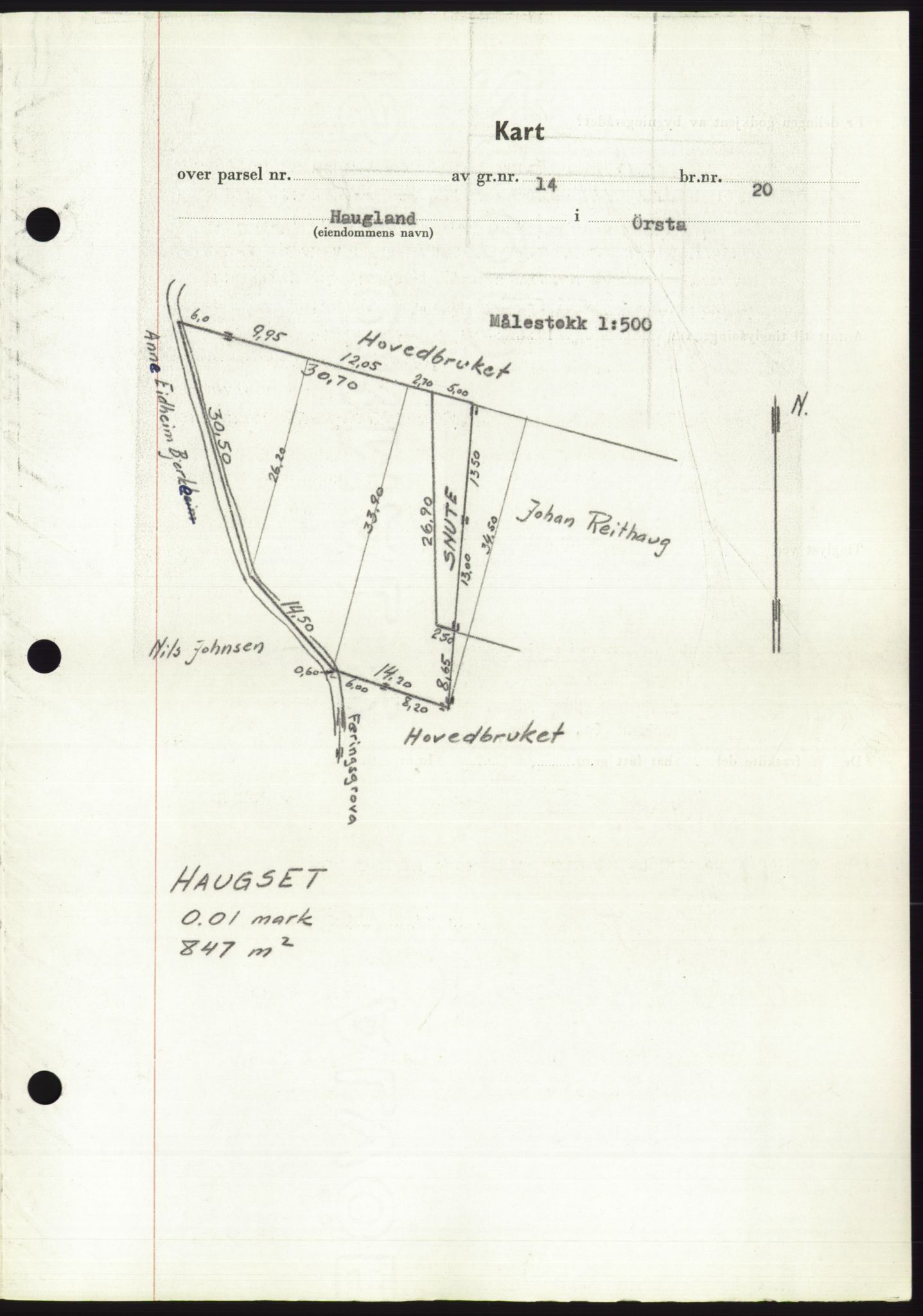 Søre Sunnmøre sorenskriveri, AV/SAT-A-4122/1/2/2C/L0086: Mortgage book no. 12A, 1949-1950, Diary no: : 517/1950