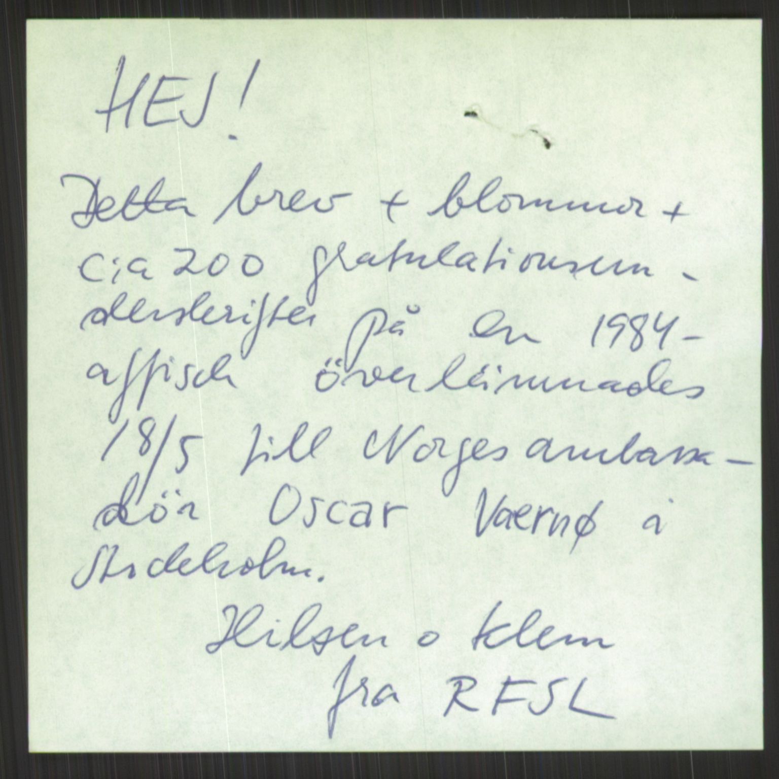 Det Norske Forbundet av 1948/Landsforeningen for Lesbisk og Homofil Frigjøring, AV/RA-PA-1216/D/Dc/L0001: §213, 1953-1989, p. 109