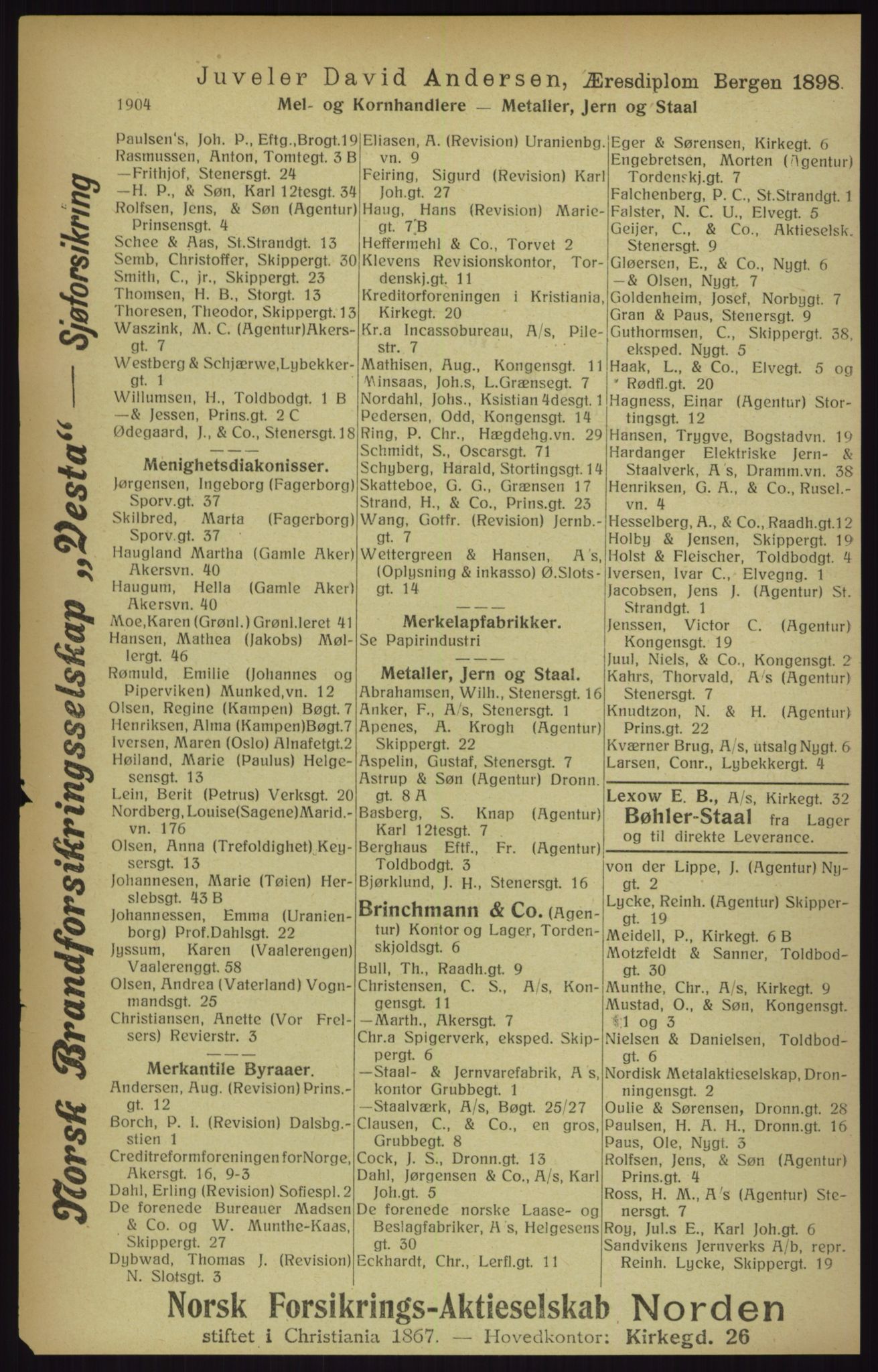 Kristiania/Oslo adressebok, PUBL/-, 1916, p. 1904